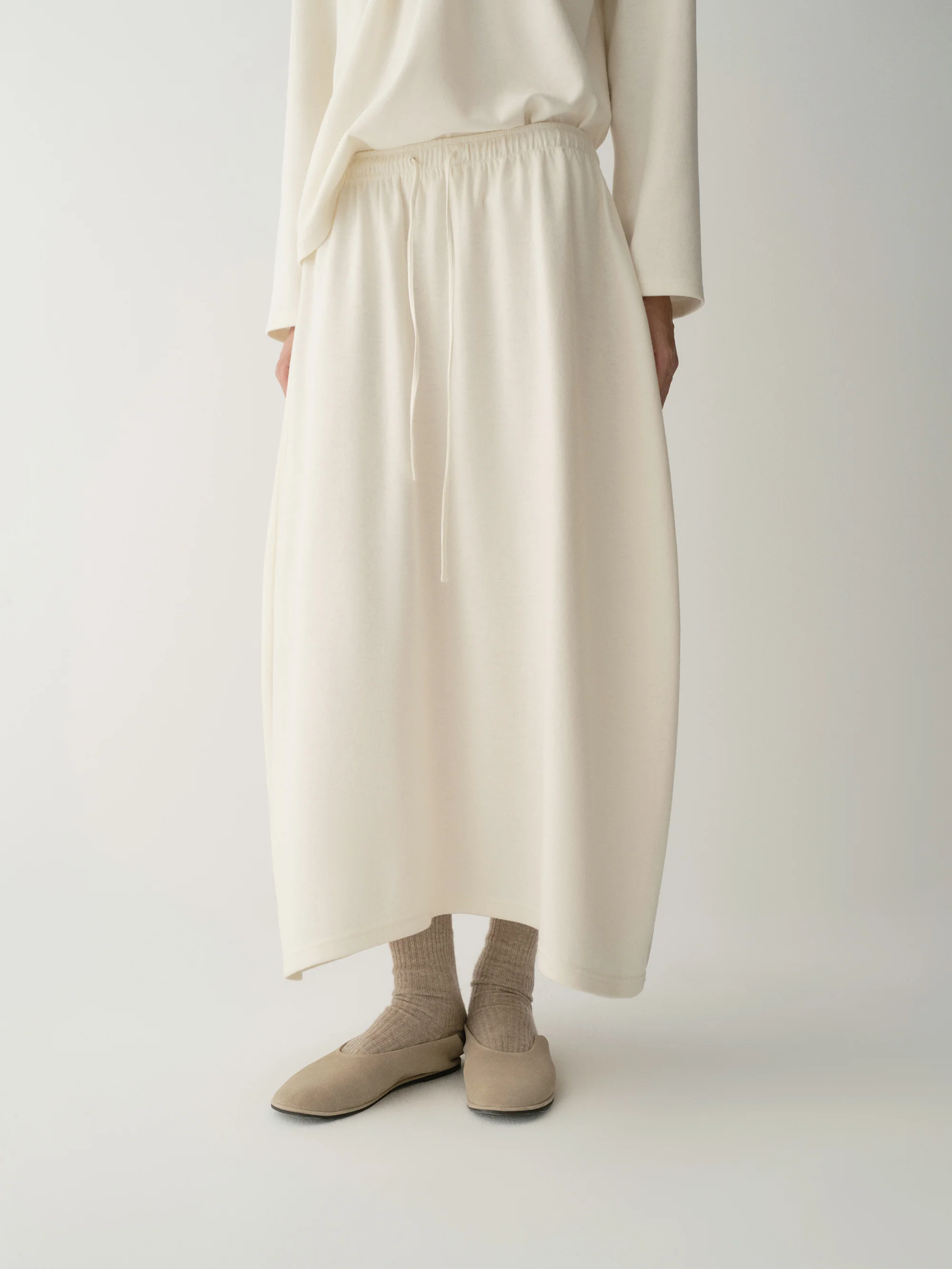 Asymmetric Wool Skirt - Image 6