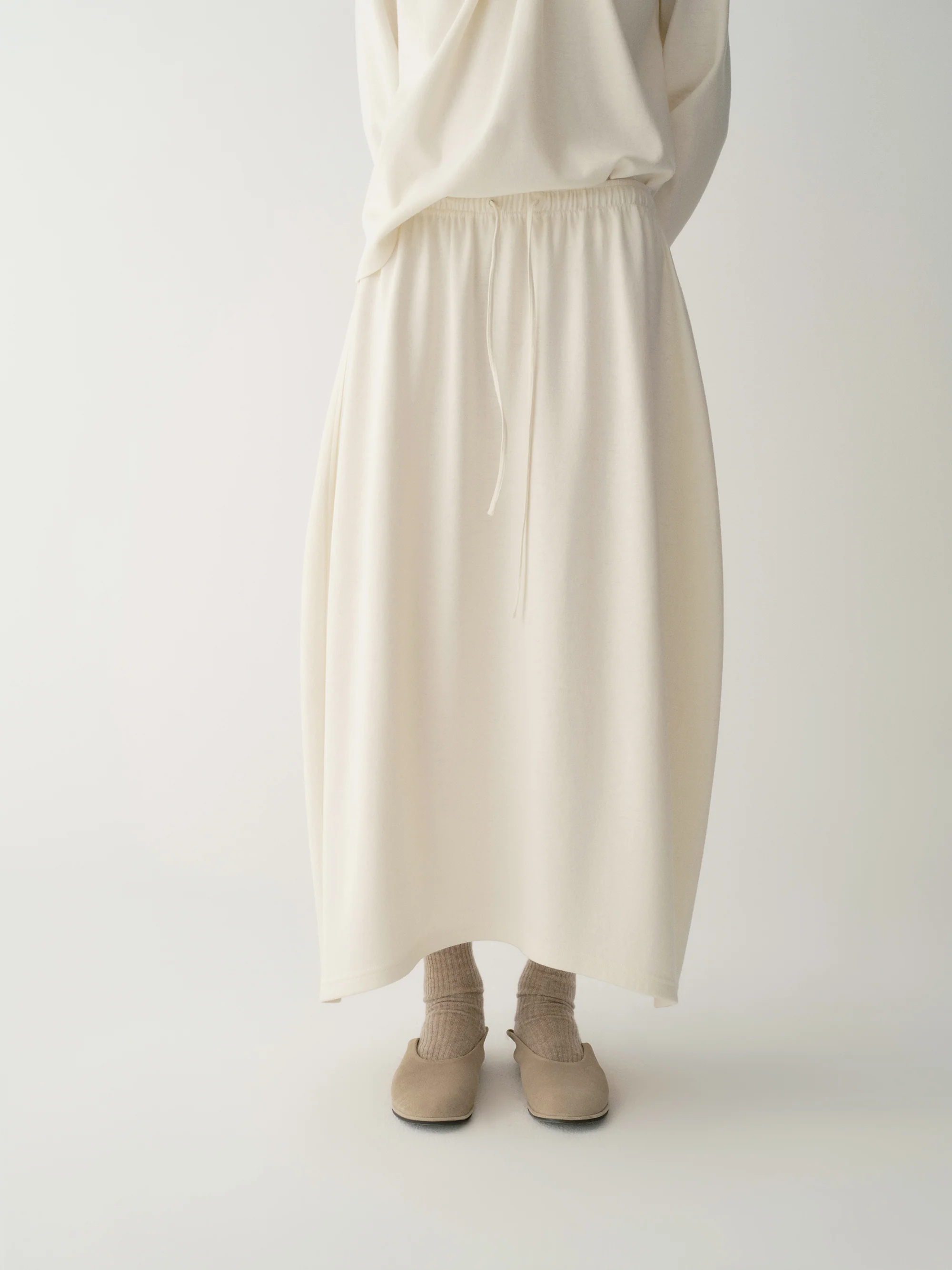 Asymmetric Wool Skirt - Image 7