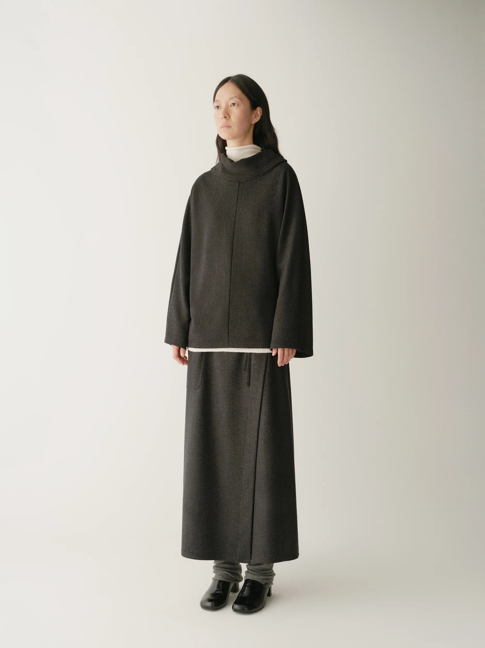 Wrap Straight Skirt with Tie - Image 4