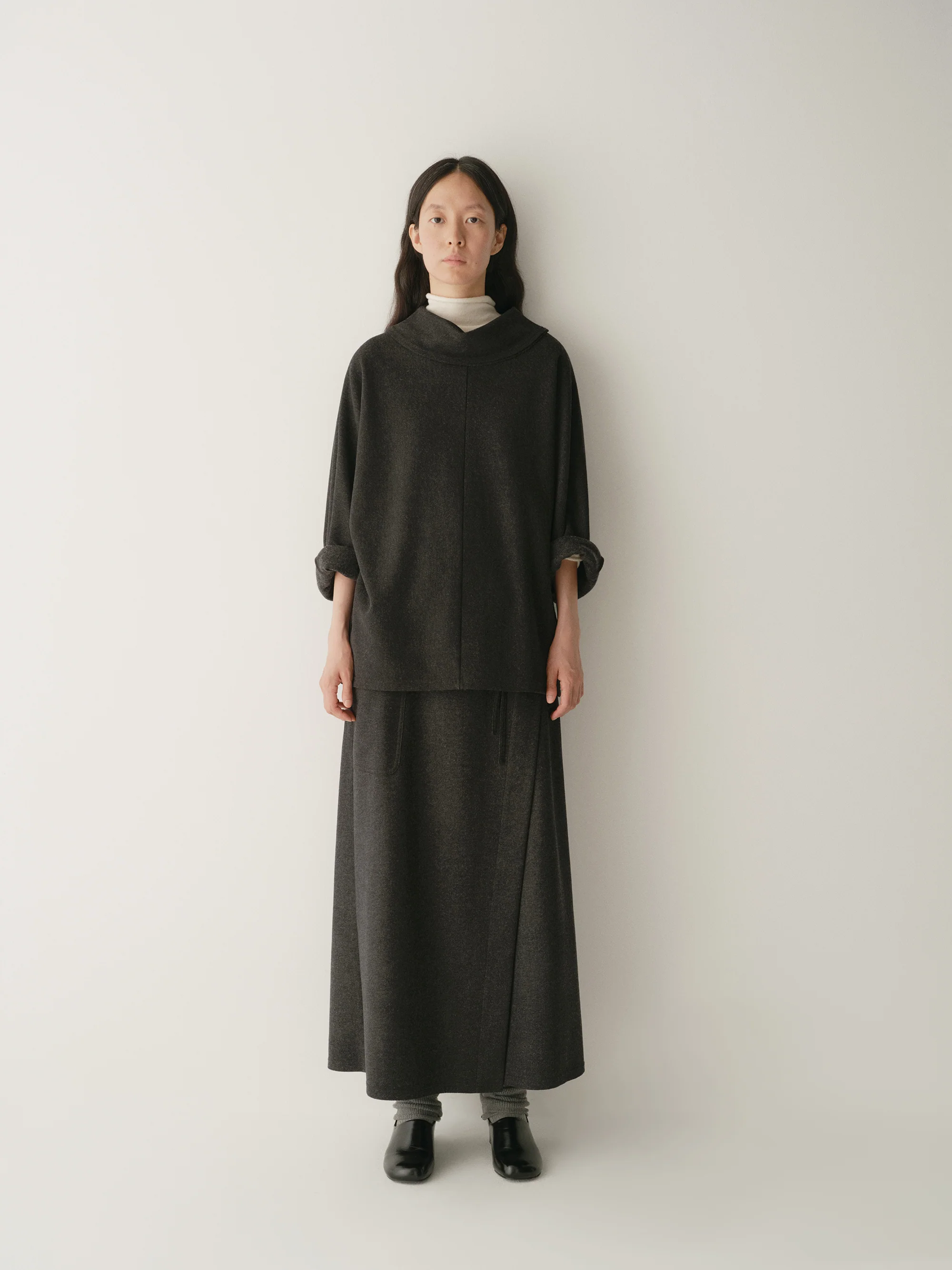 Wrap Straight Skirt with Tie - Image 6