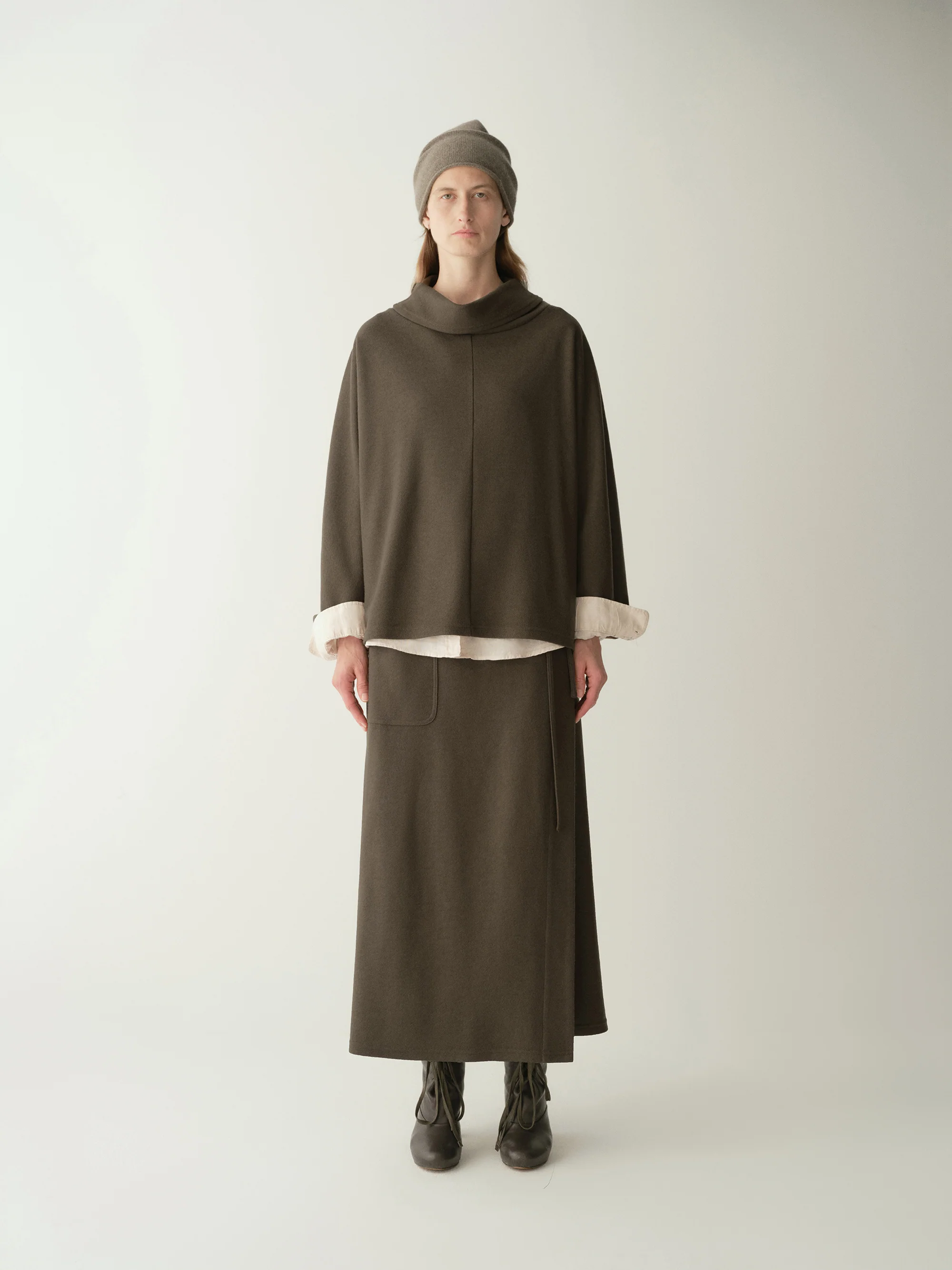 Wrap Straight Skirt with Tie - Image 9