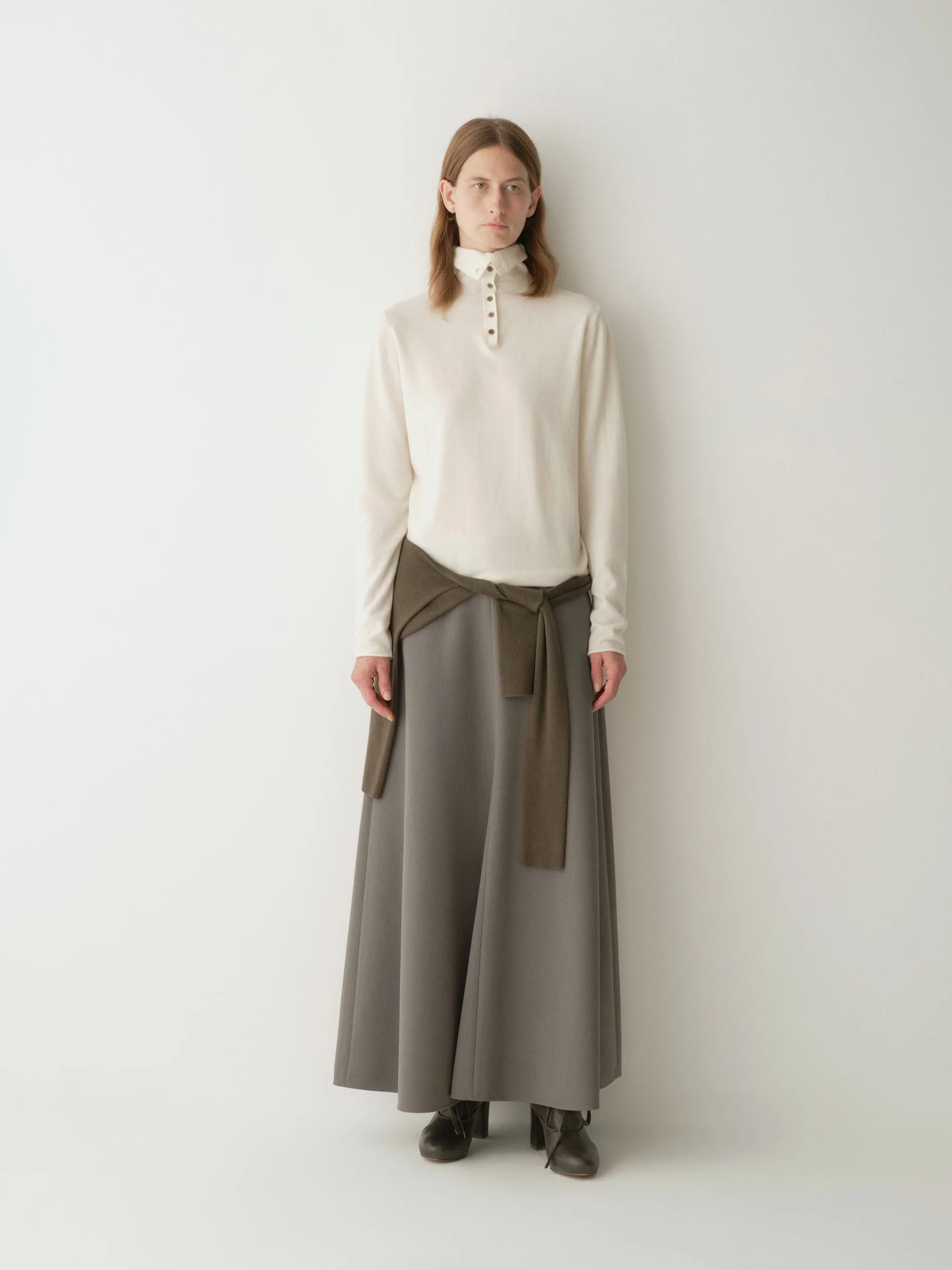 Draped Waistband-Free Skirt - Image 2