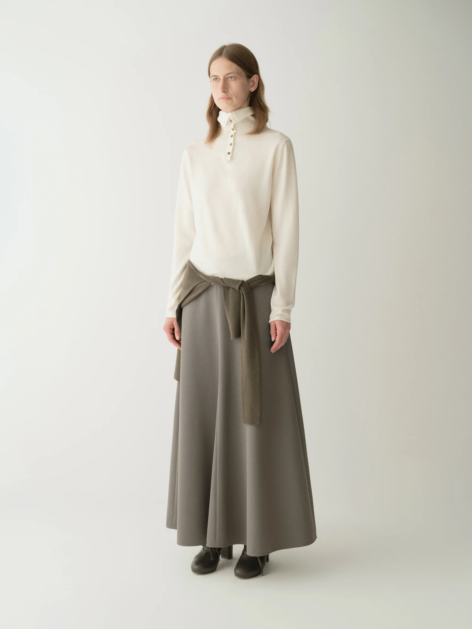 Draped Waistband-Free Skirt - Image 4