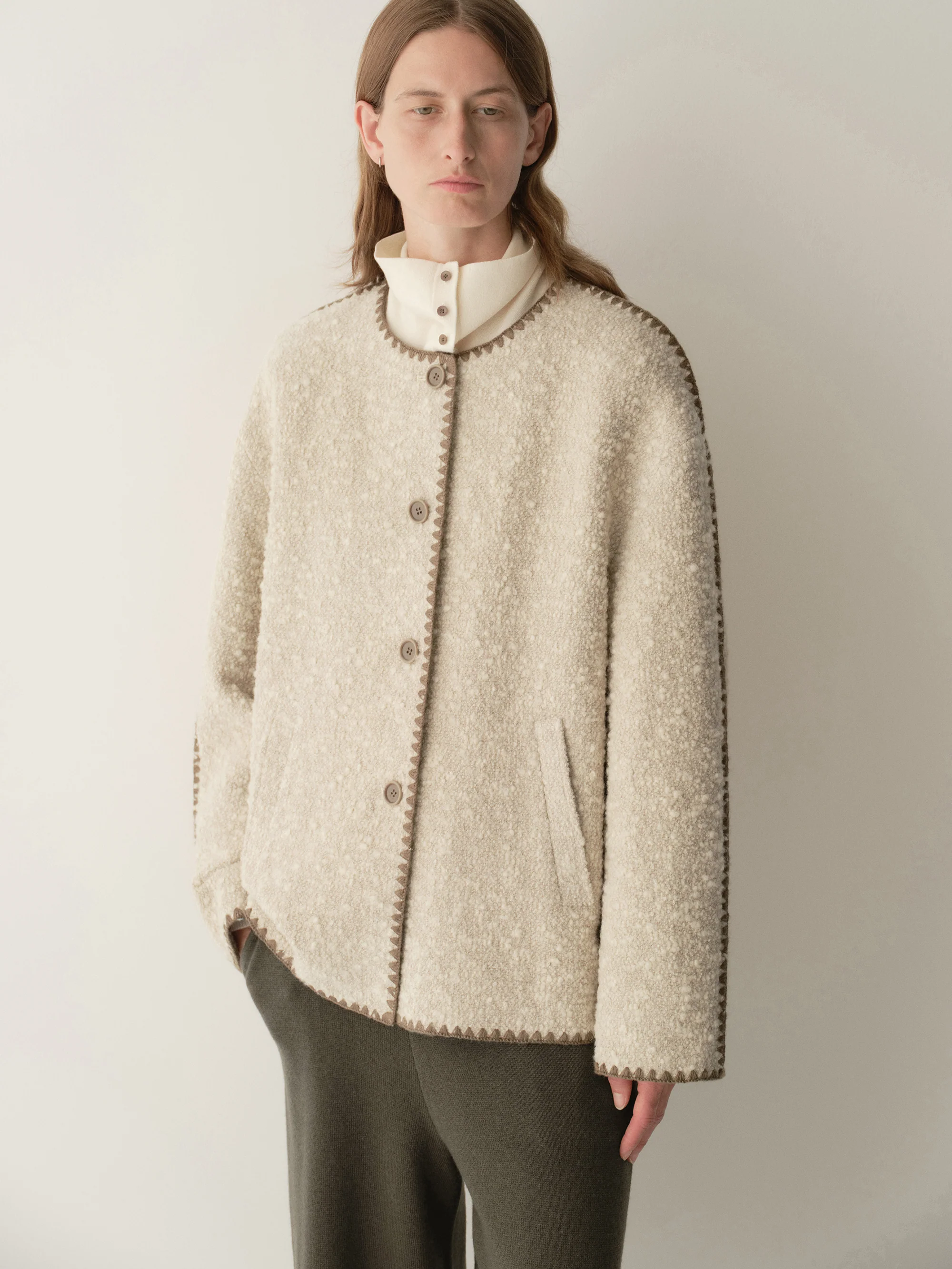 Short Embroidered Coat - Image 7