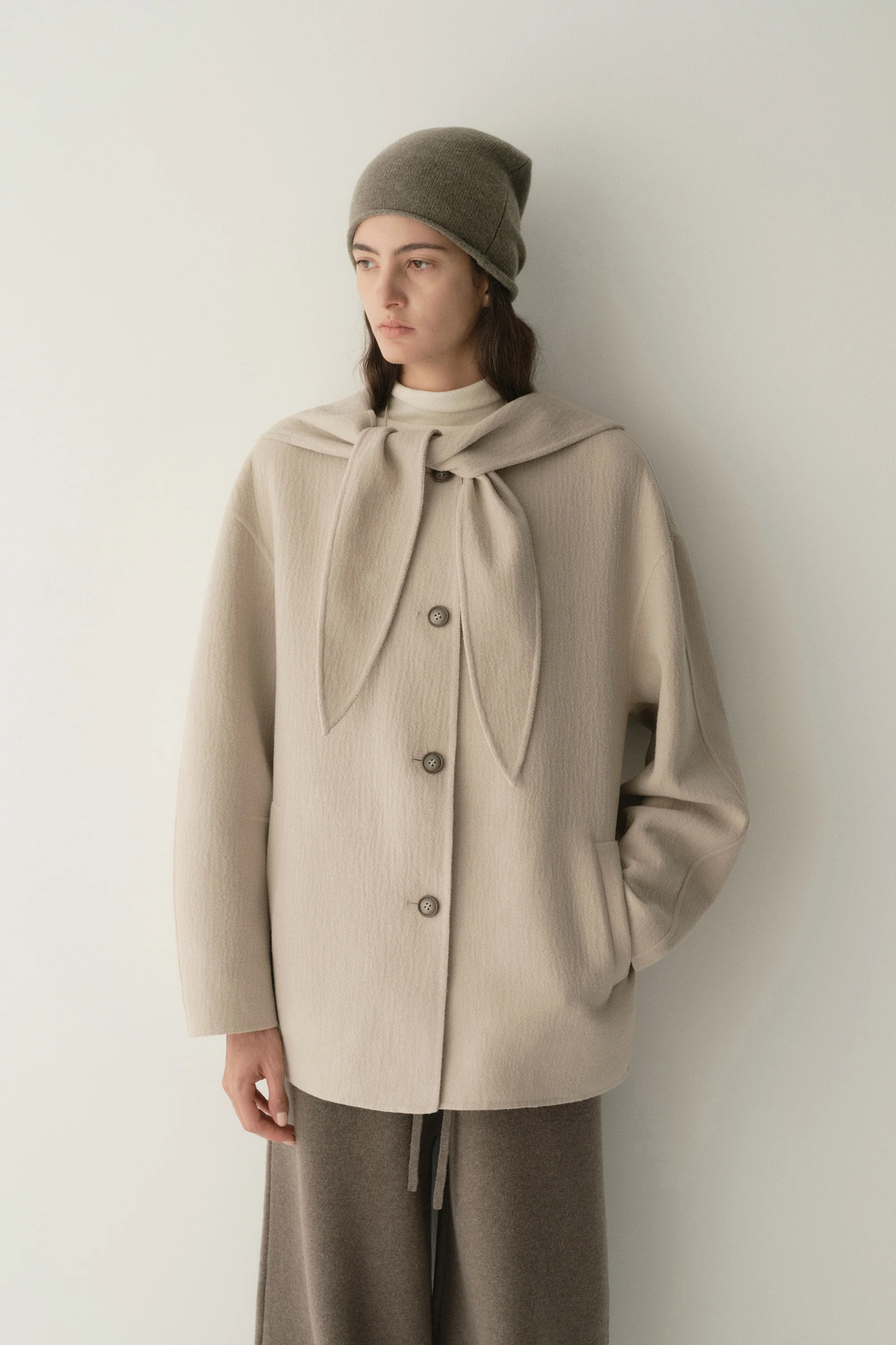Wool Hooded Jacket