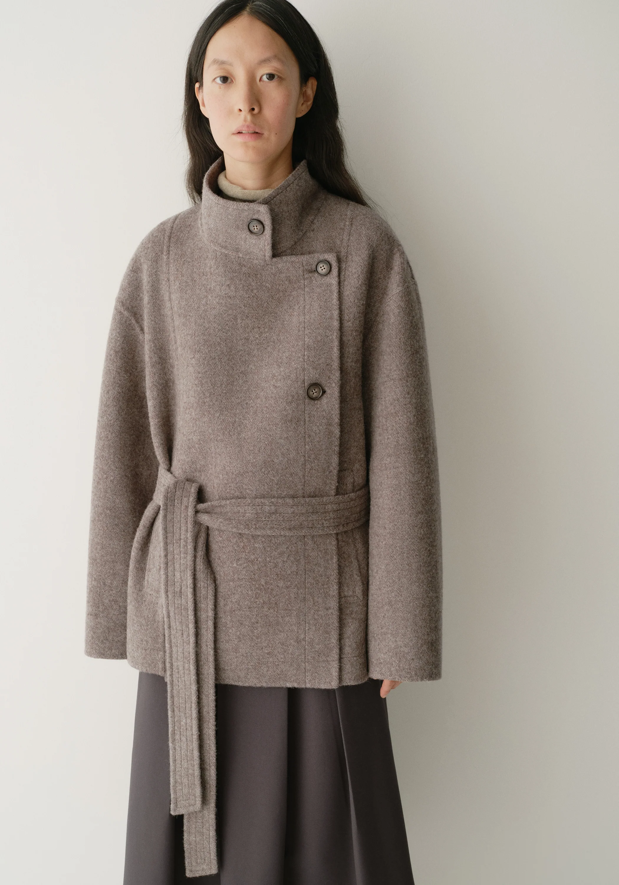 Asymmetric Short Coat - Image 17