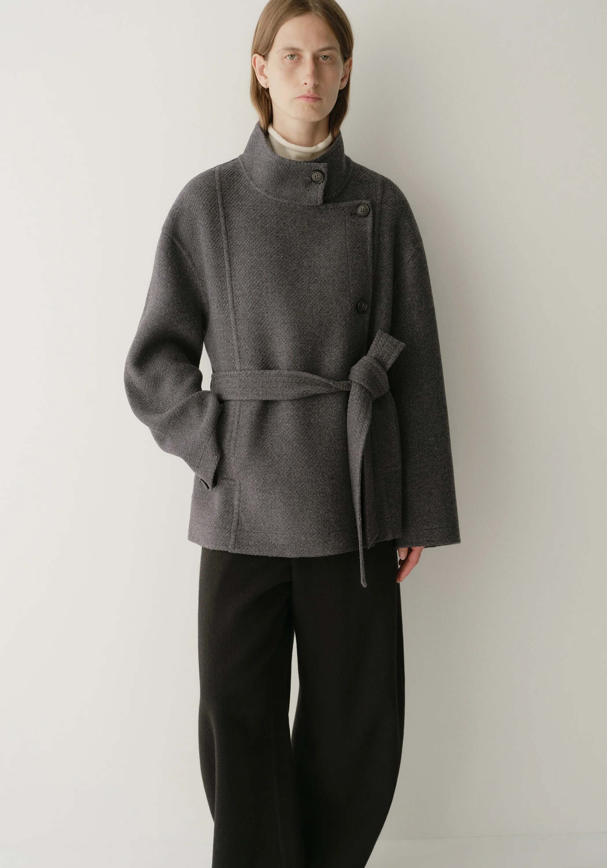 Asymmetric Short Coat - Image 5
