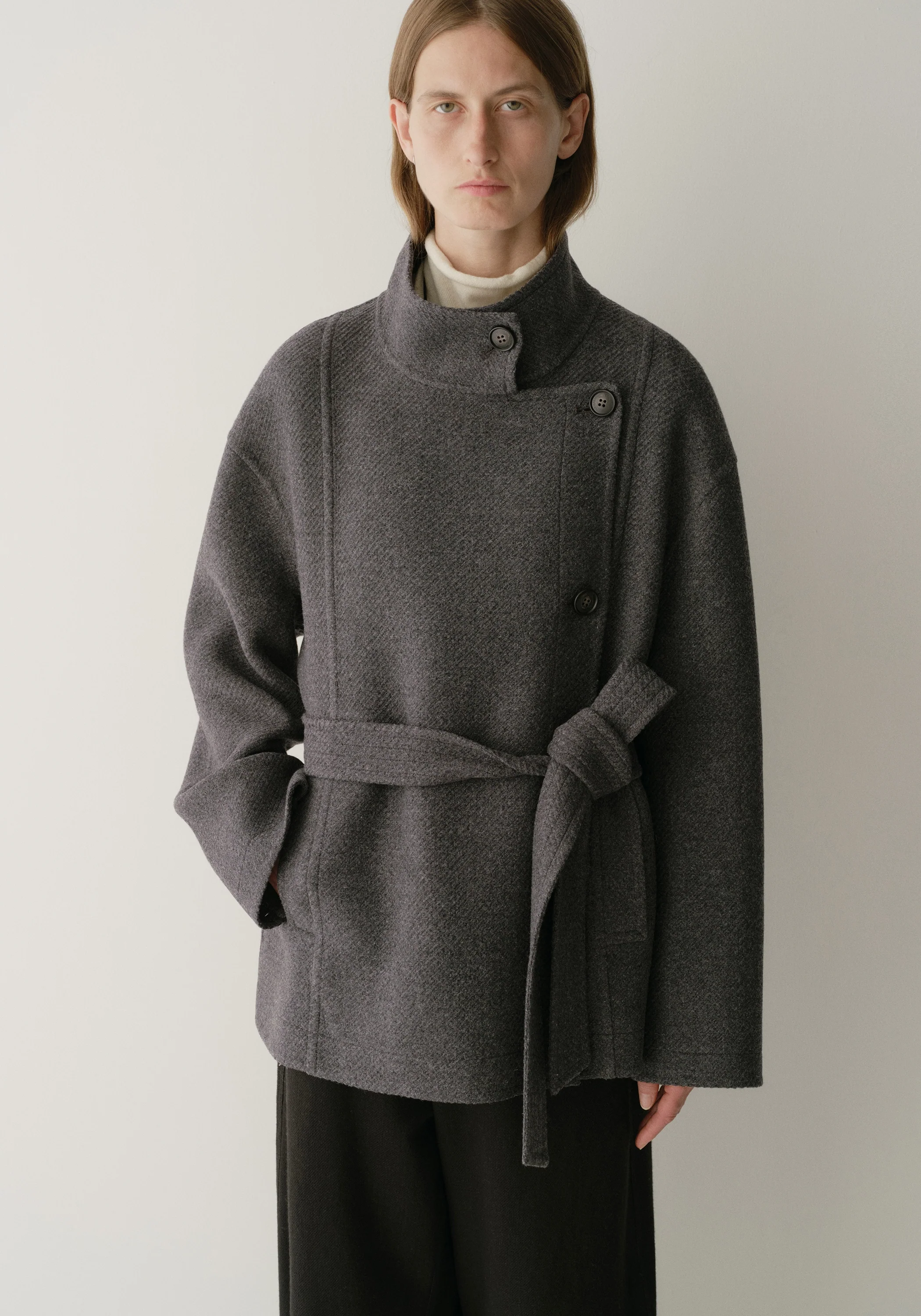 Asymmetric Short Coat - Image 6
