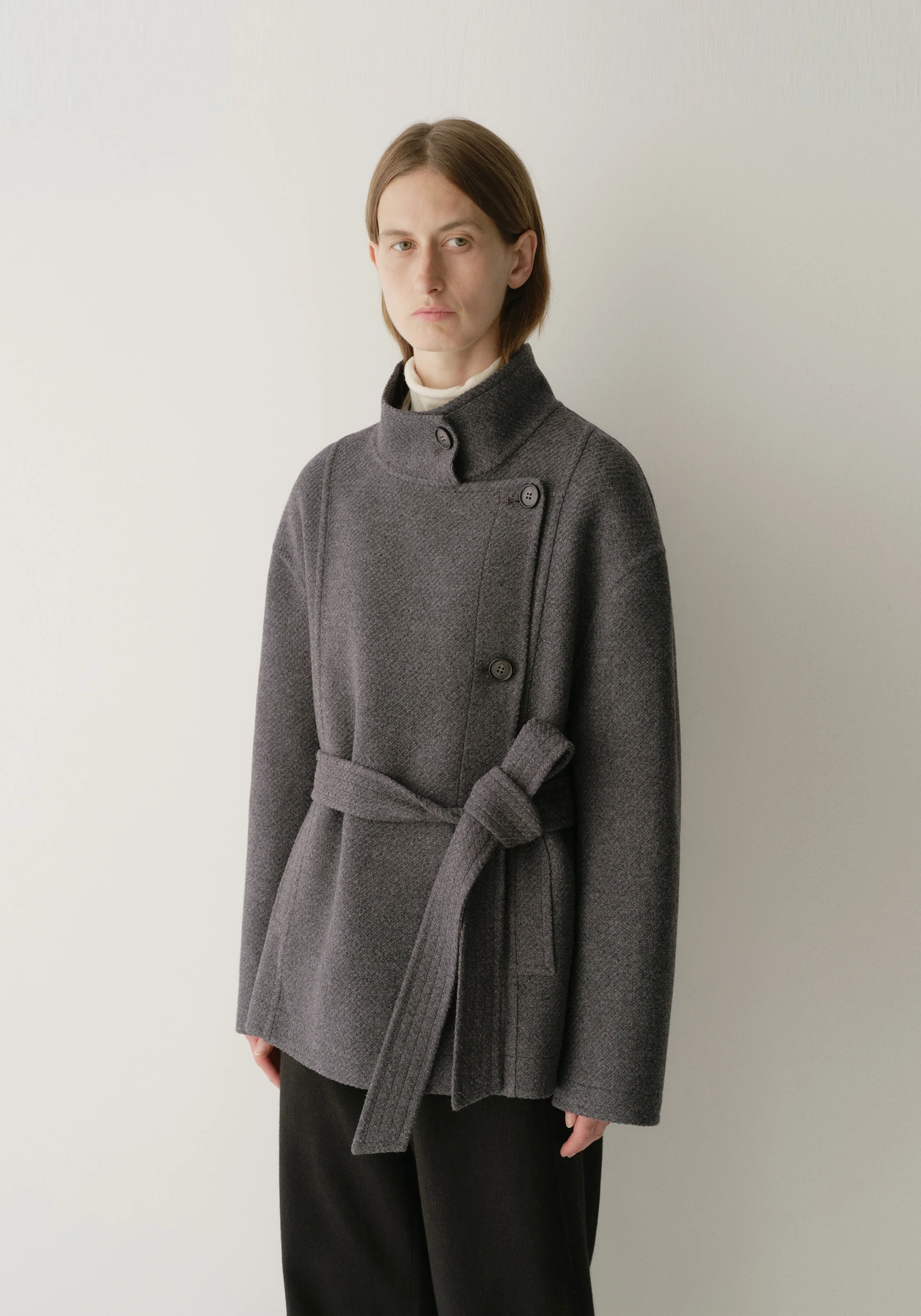 Asymmetric Short Coat - Image 7