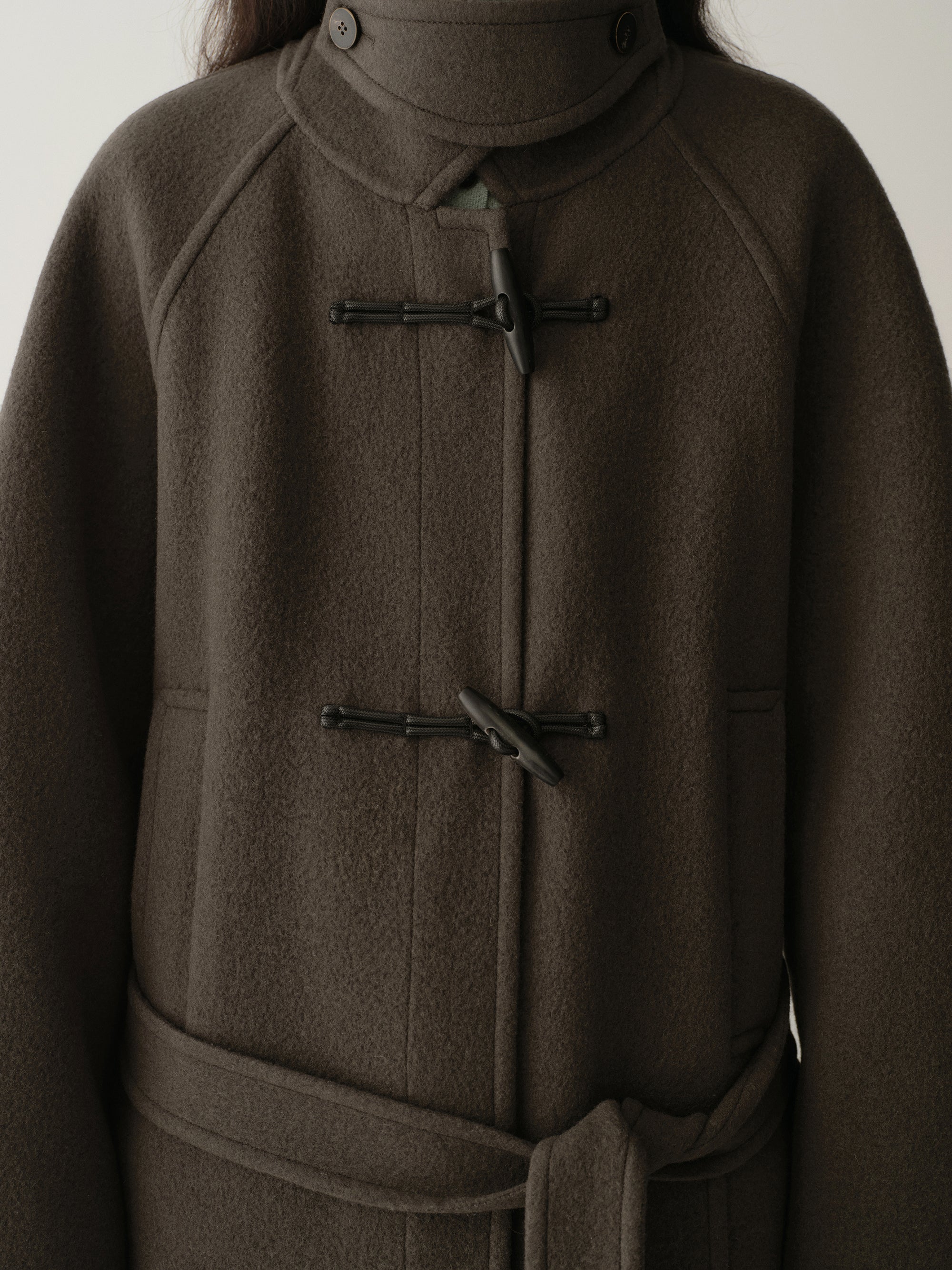 Belted Cashmere Short Coat - Image 16