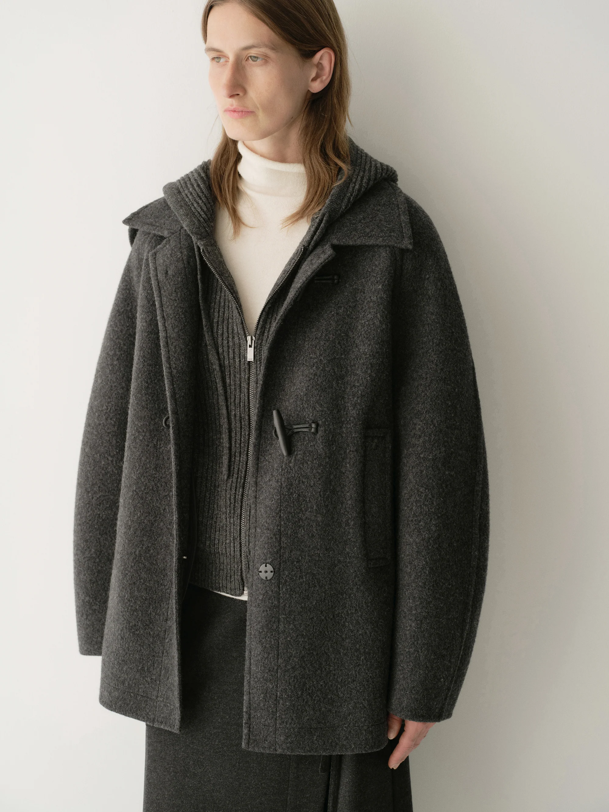 Belted Cashmere Short Coat - Image 8