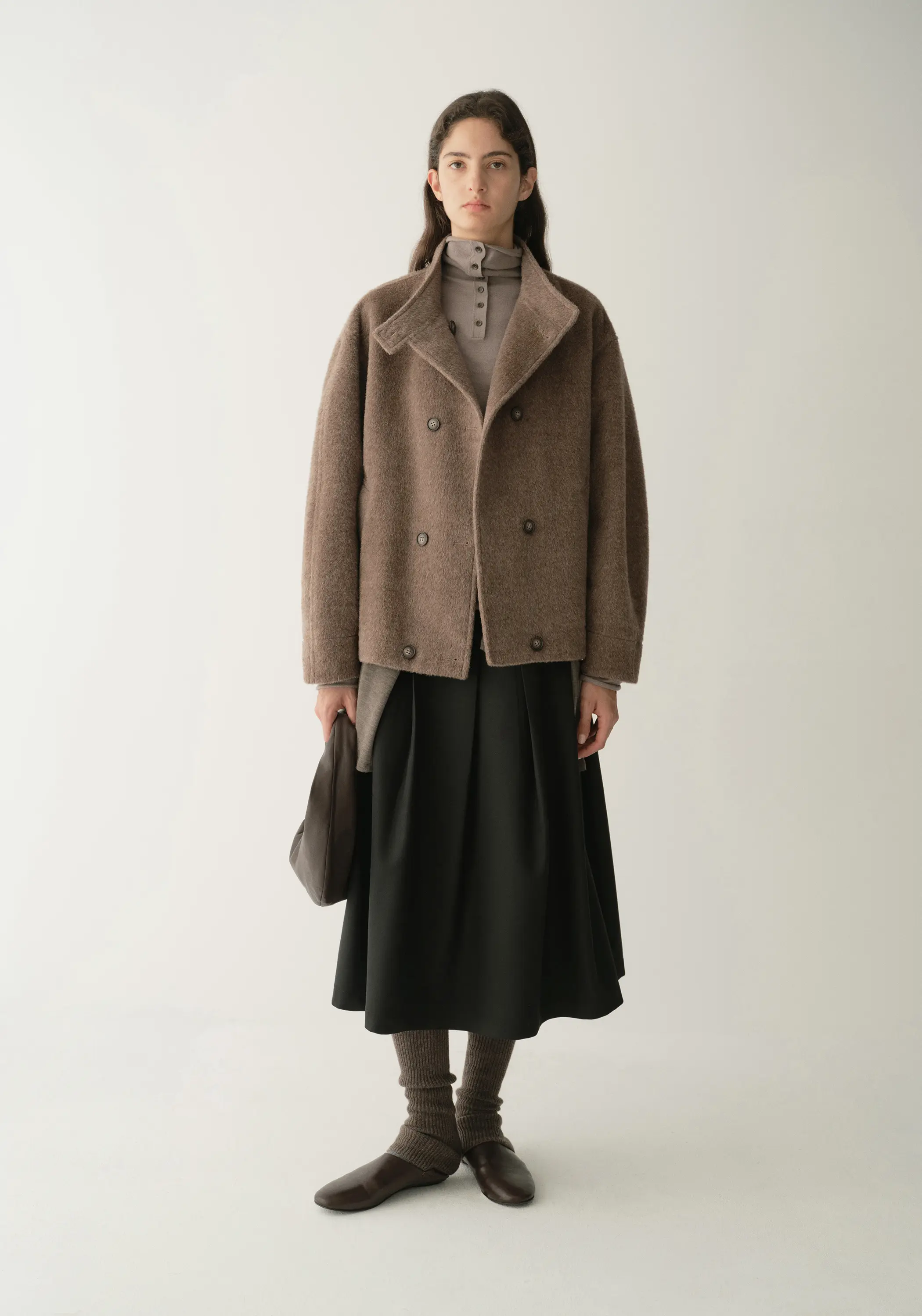 Double-breated Wool Short Coat - Image 15
