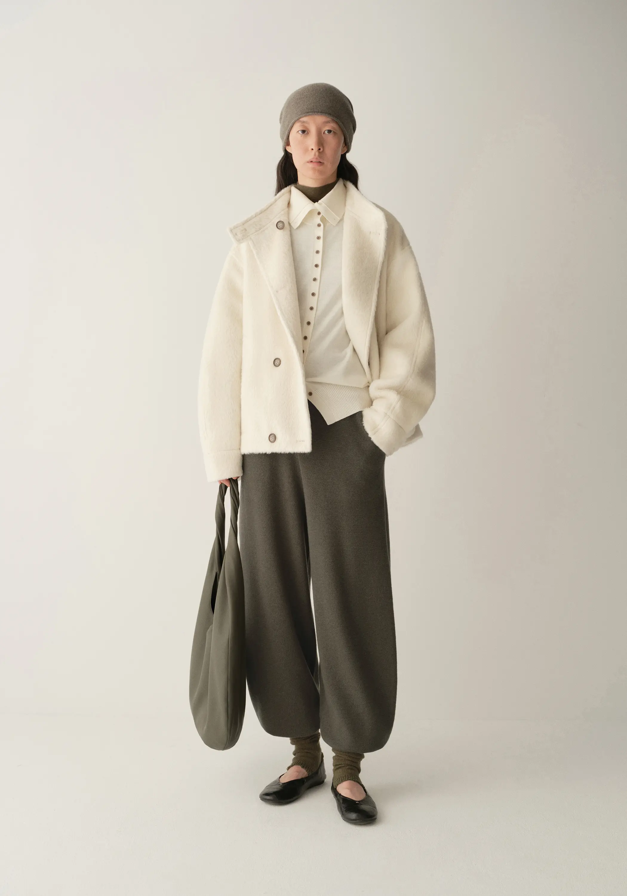 Double-breated Wool Short Coat - Image 6