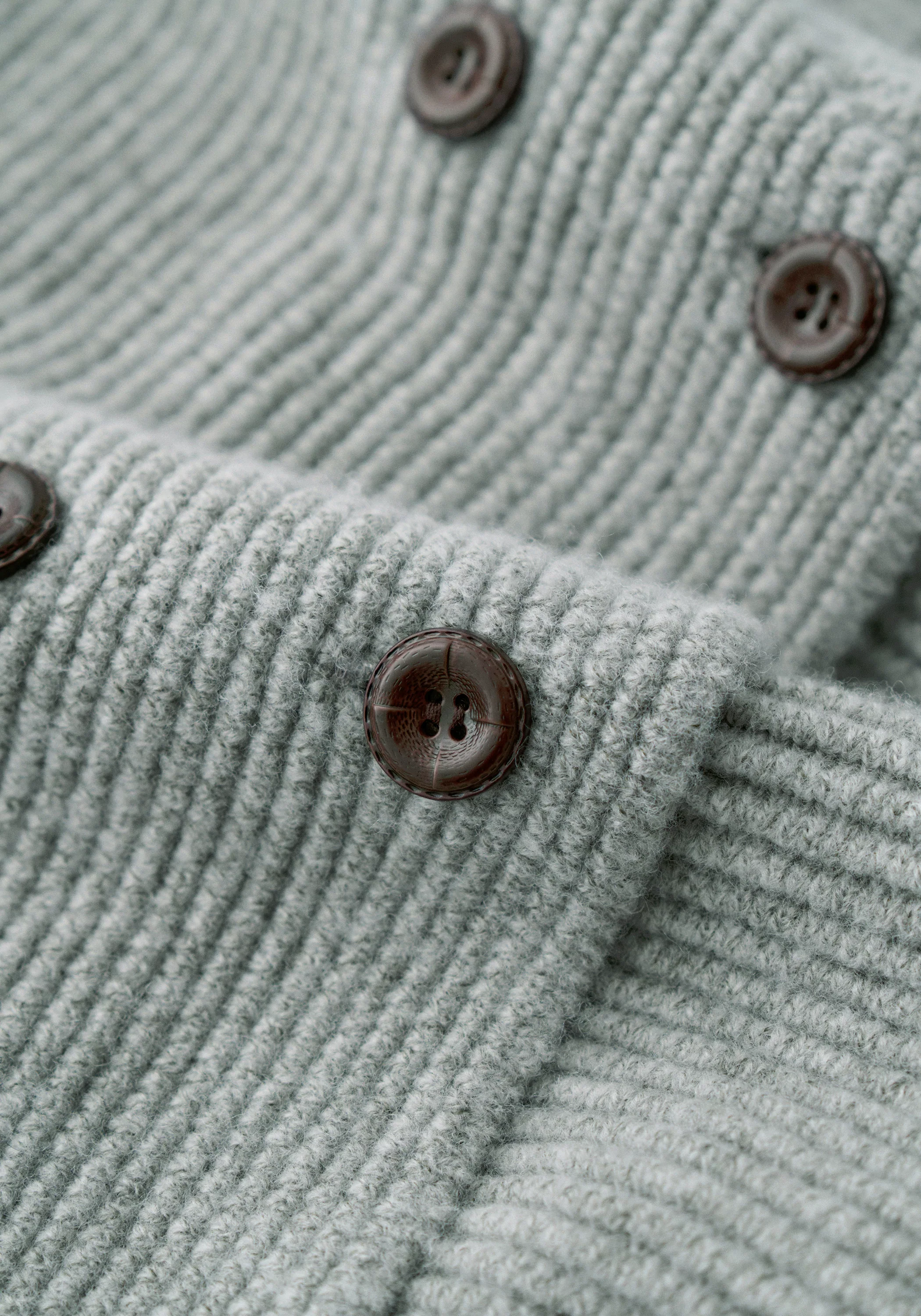 Shawl-collar Merino Wool Knit Cardigan - Image 15