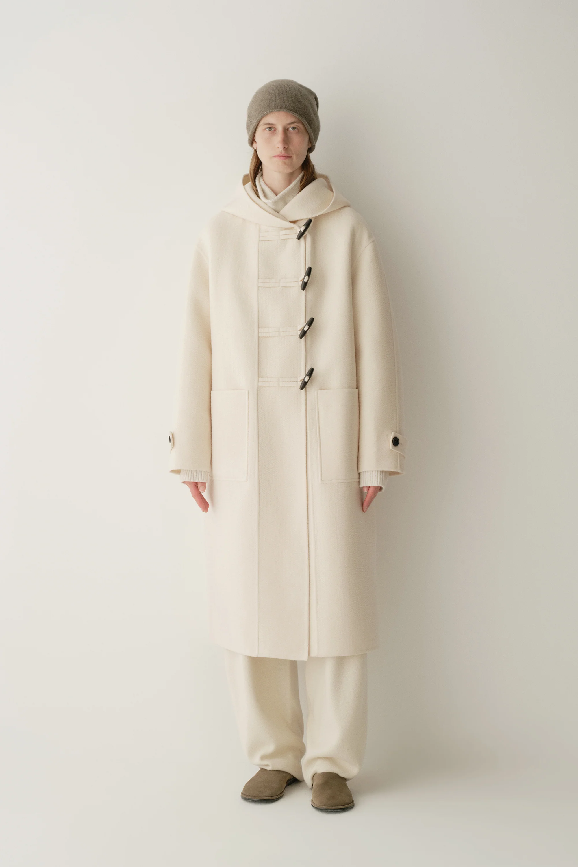 Asymmetric Hooded Long Coat