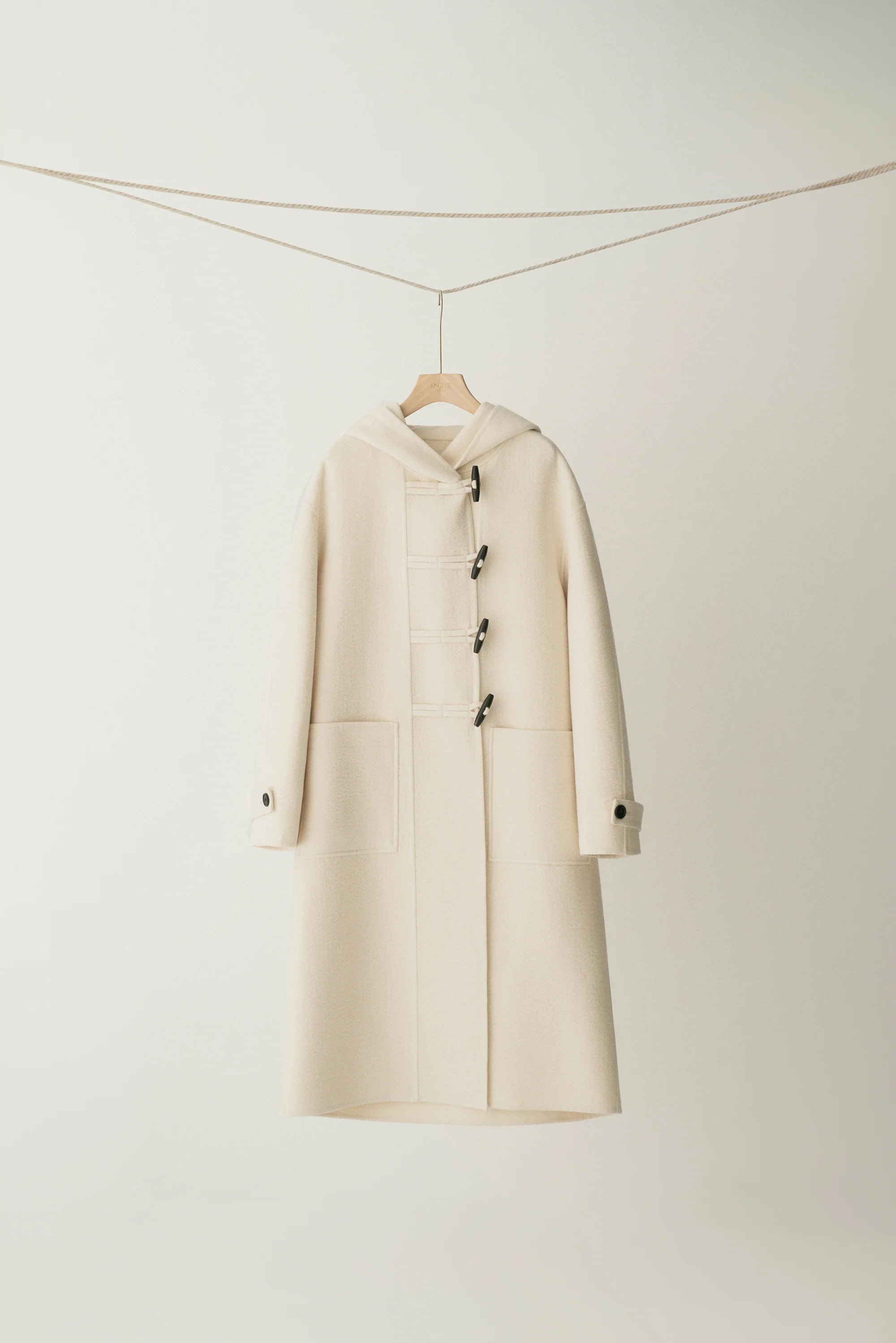 Asymmetric Hooded Long Coat - Image 12