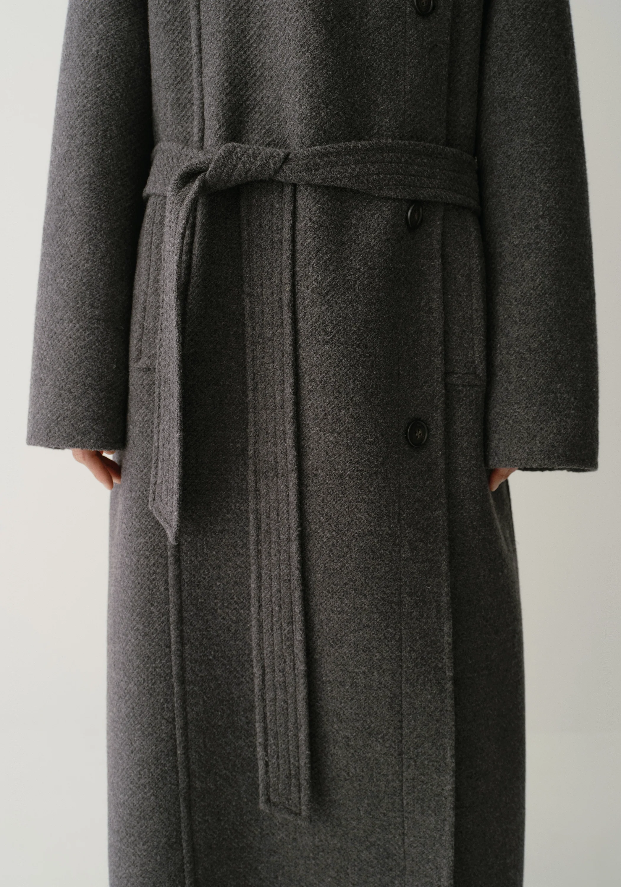 Asymmetric Long Coat - Image 10