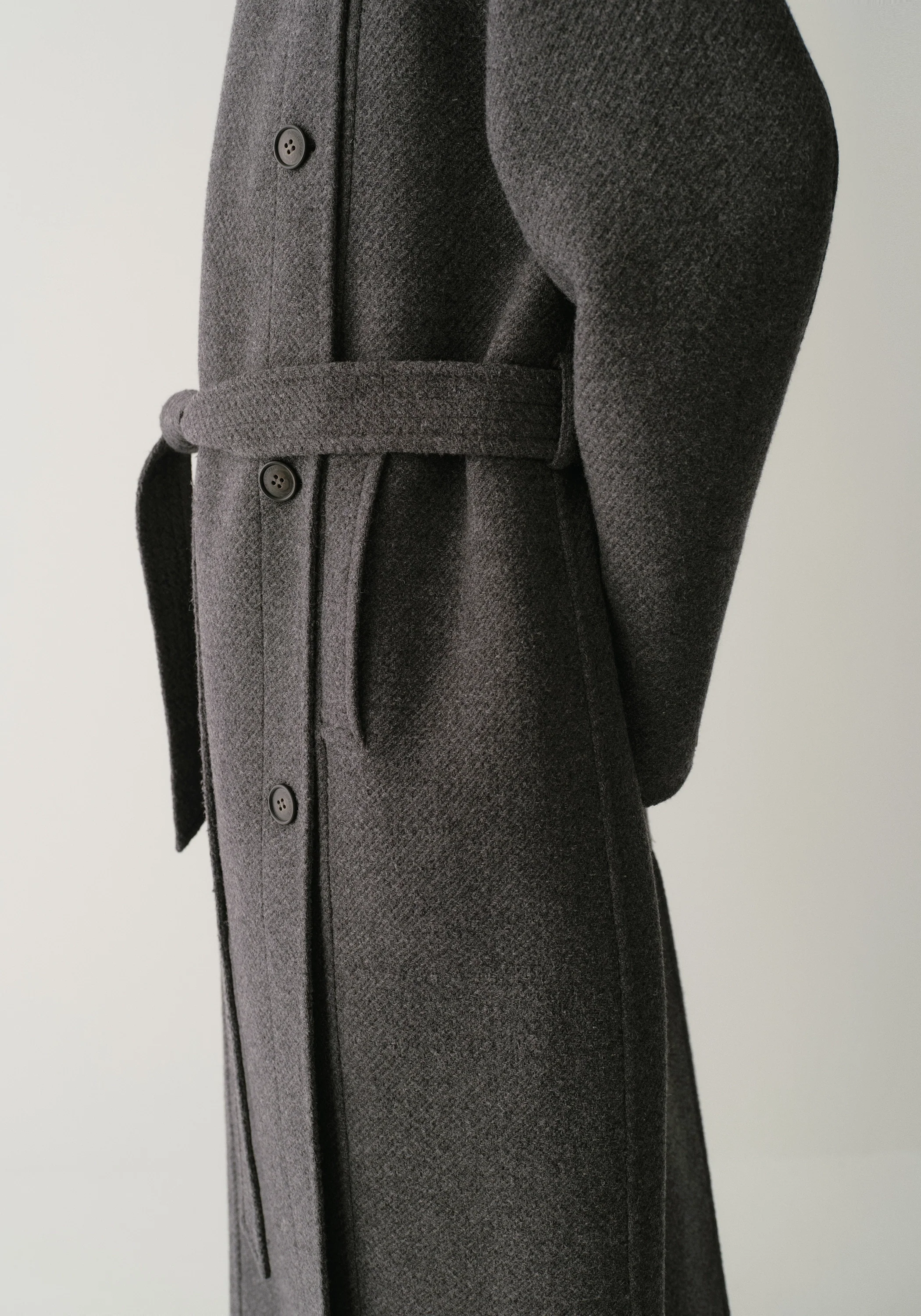 Asymmetric Long Coat - Image 11