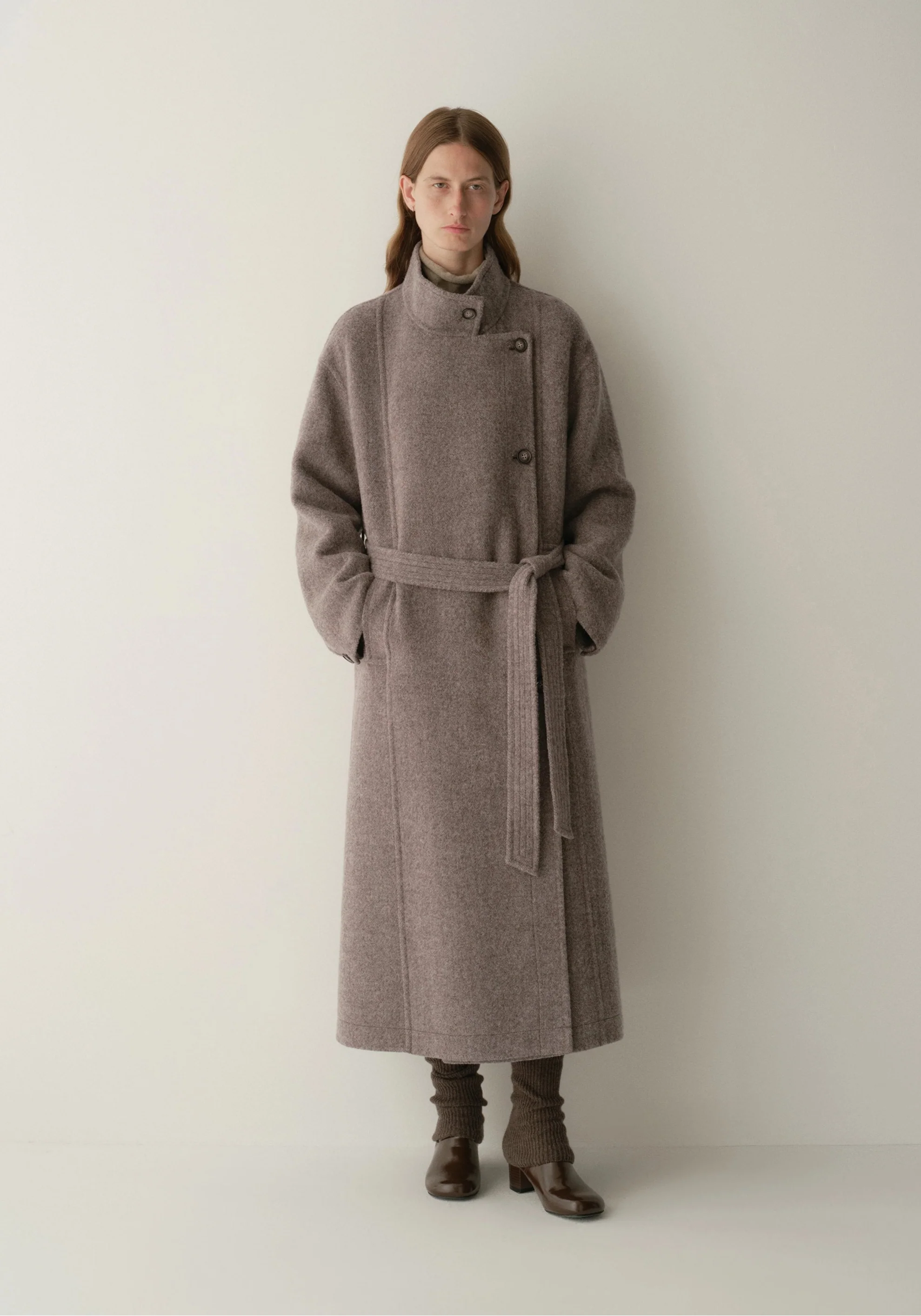 Asymmetric Long Coat - Image 12