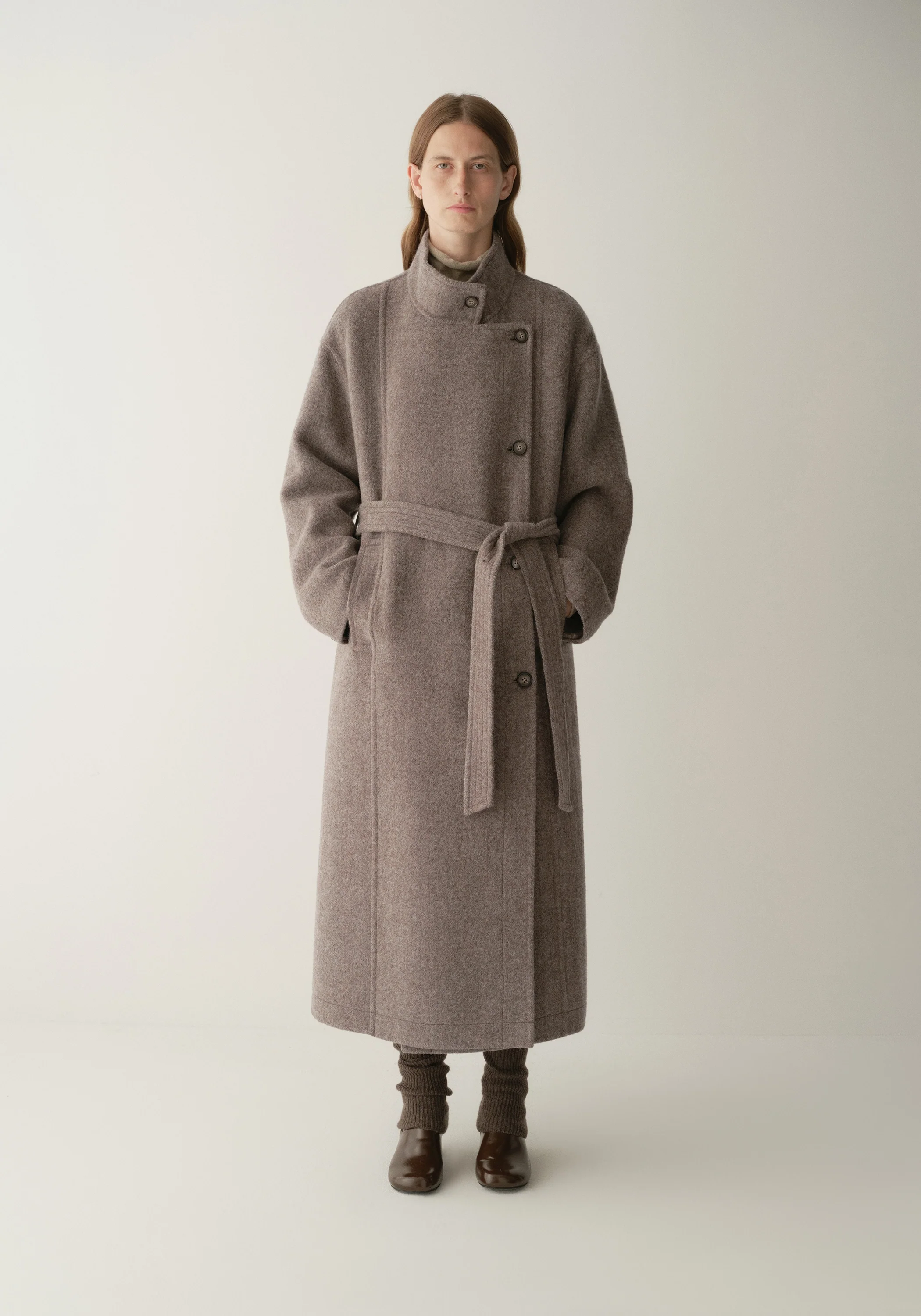 Asymmetric Long Coat - Image 2