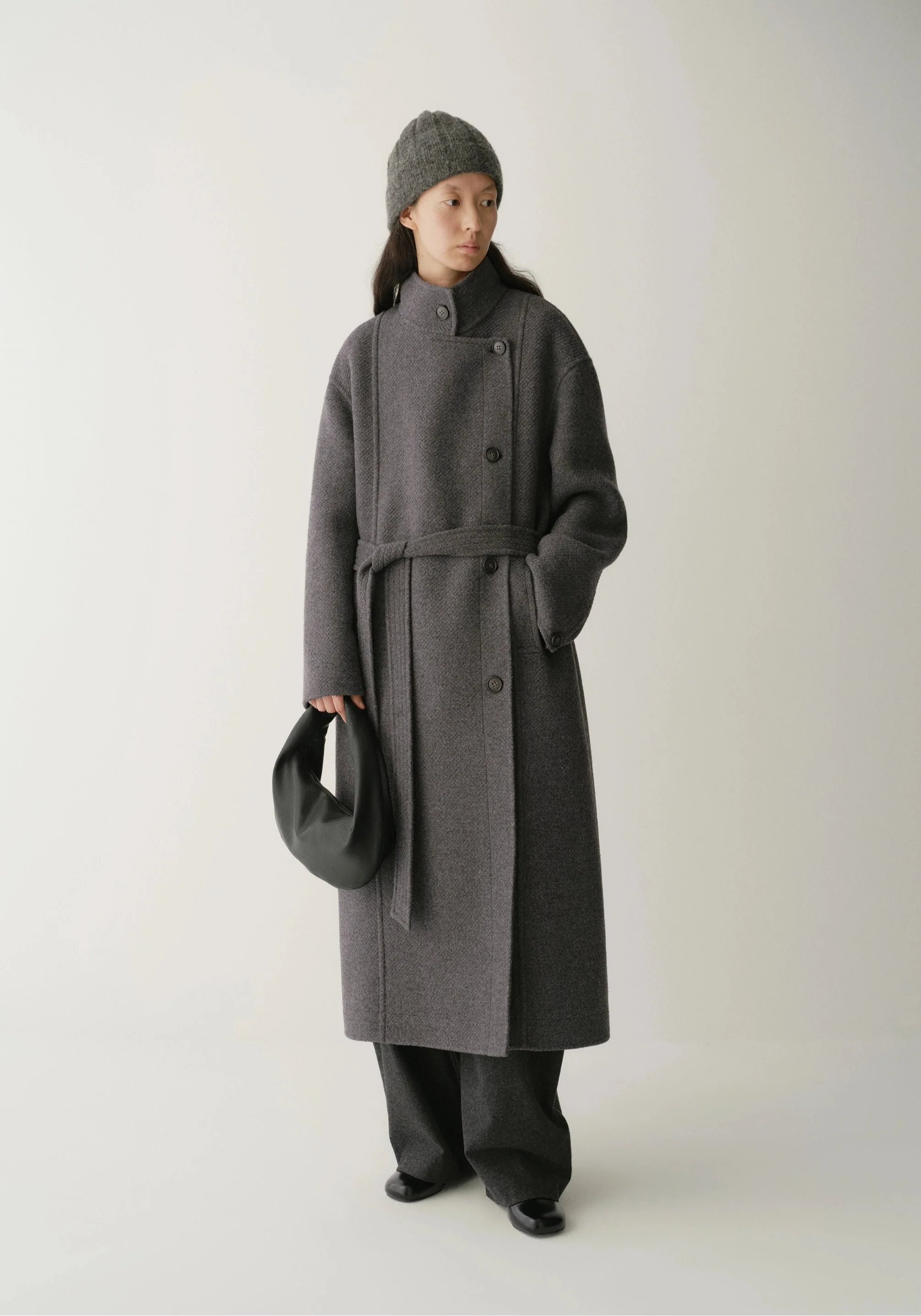 Asymmetric Long Coat - Image 4