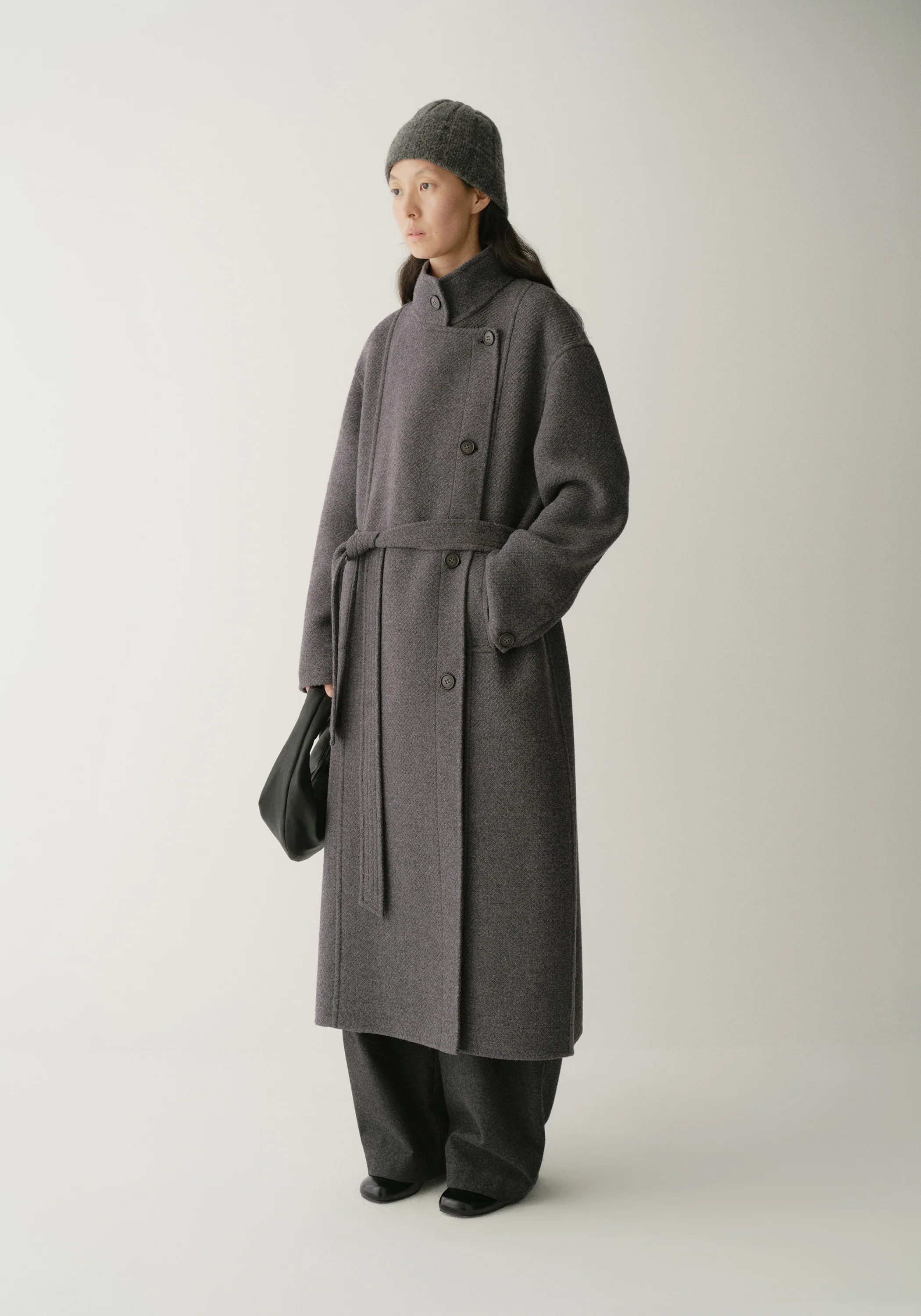 Asymmetric Long Coat - Image 5