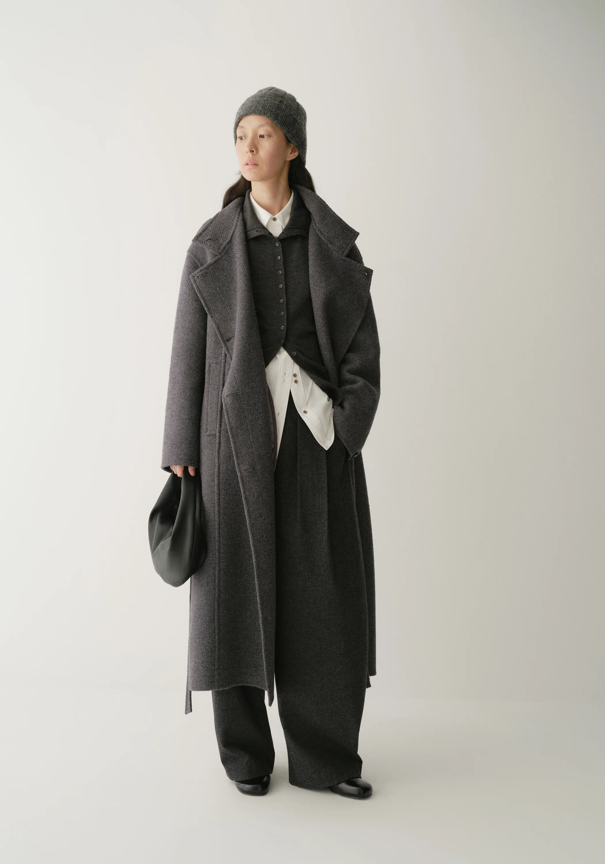 Asymmetric Long Coat - Image 6