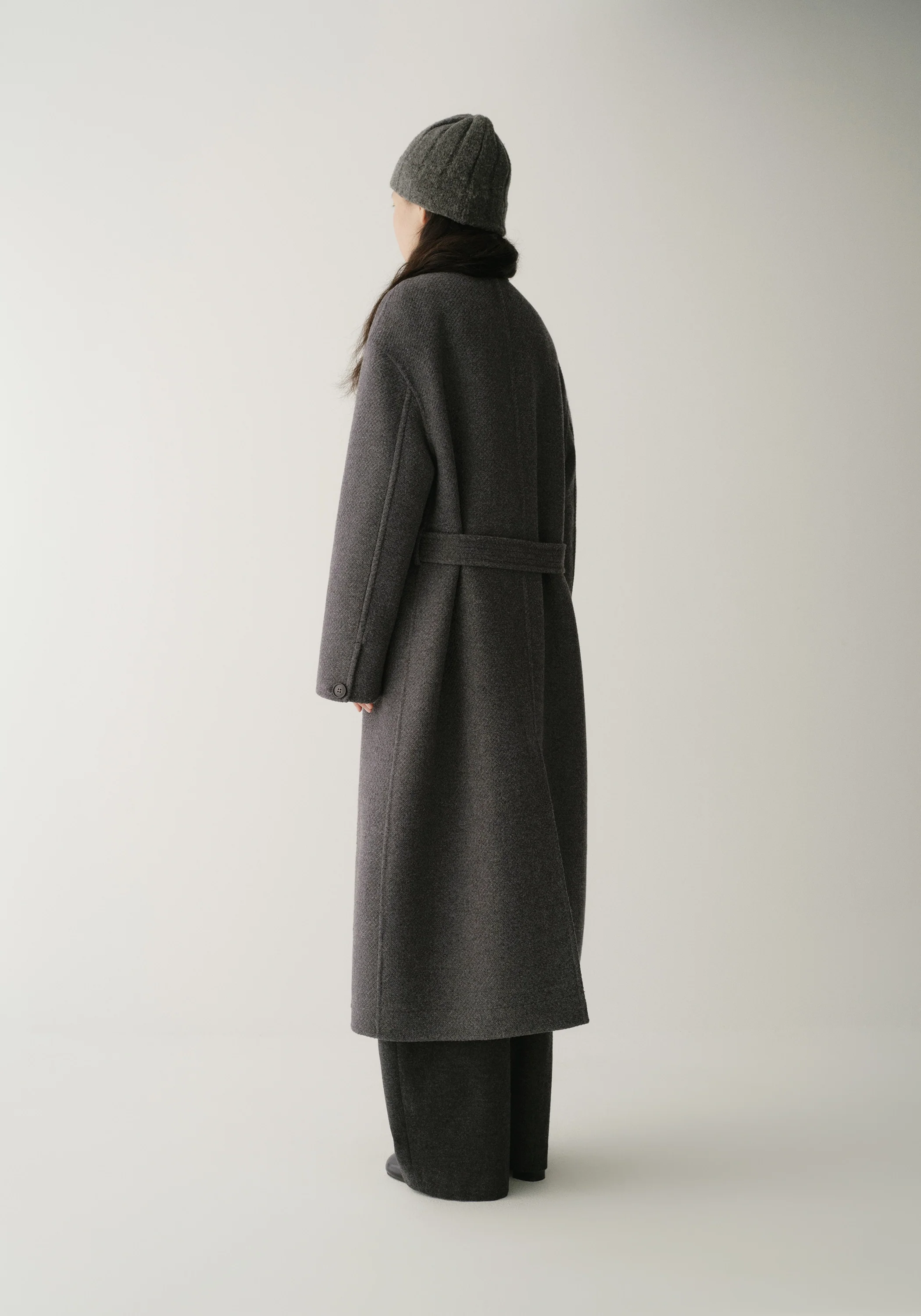 Asymmetric Long Coat - Image 7