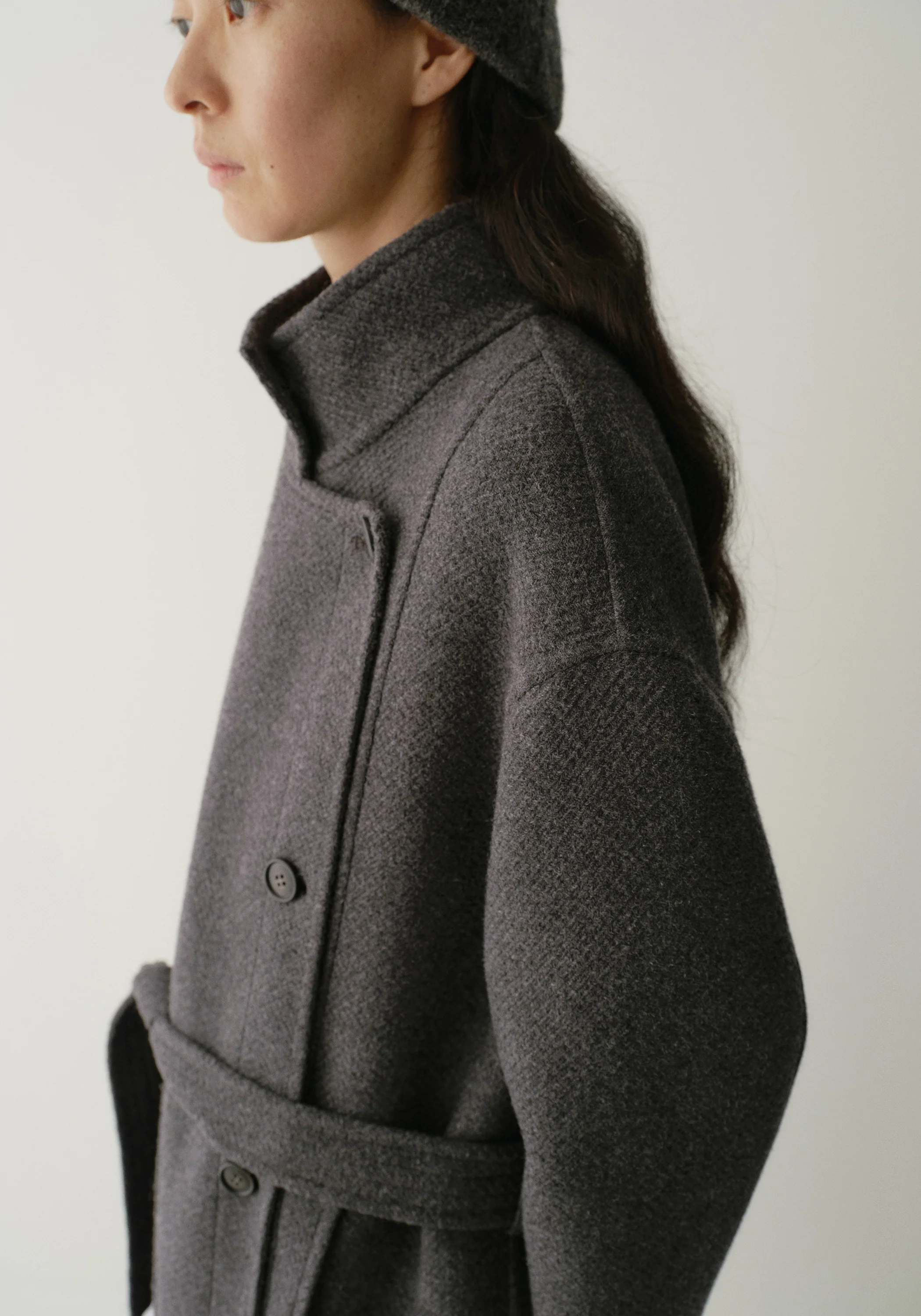 Asymmetric Long Coat - Image 9