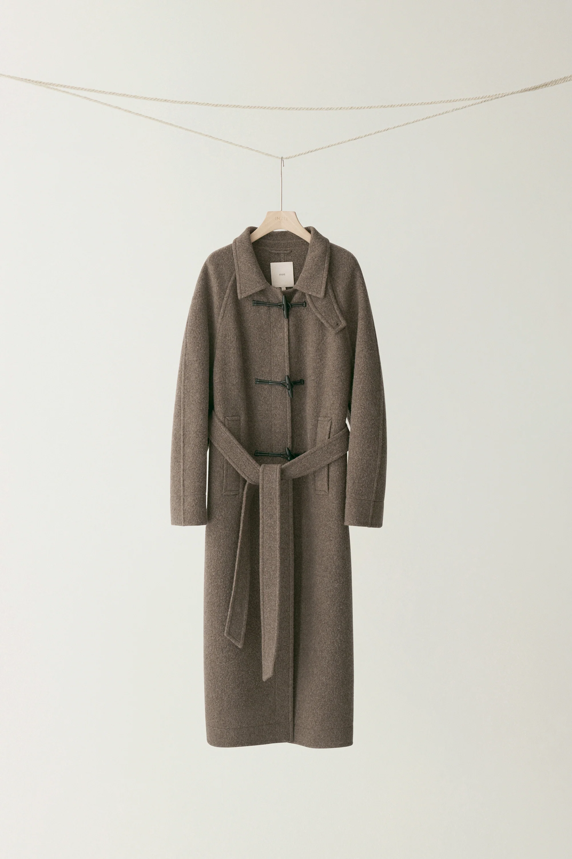 Belted Cashmere Long Coat - Image 21