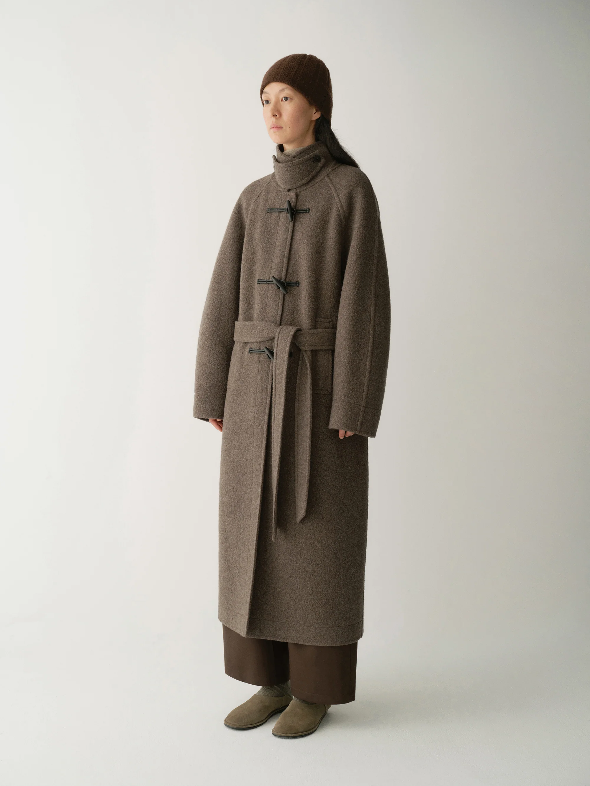 Belted Cashmere Long Coat - Image 4