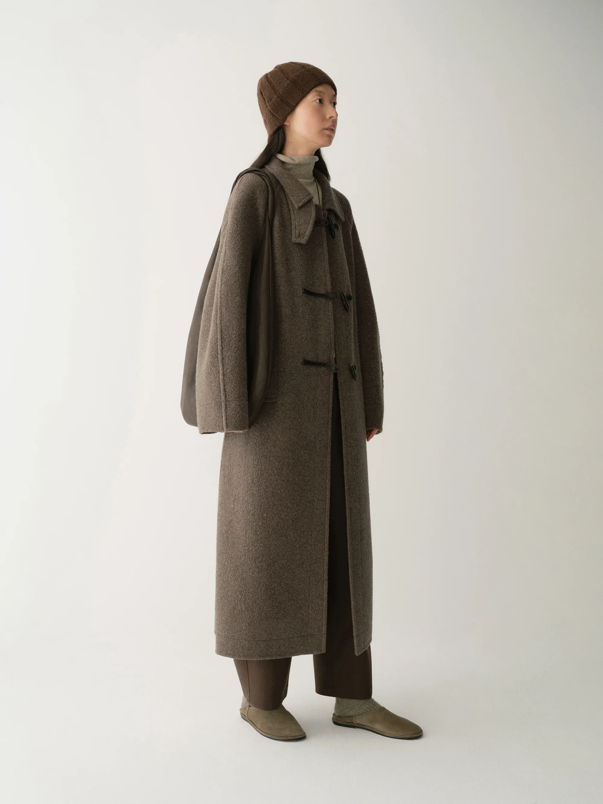 Belted Cashmere Long Coat - Image 5