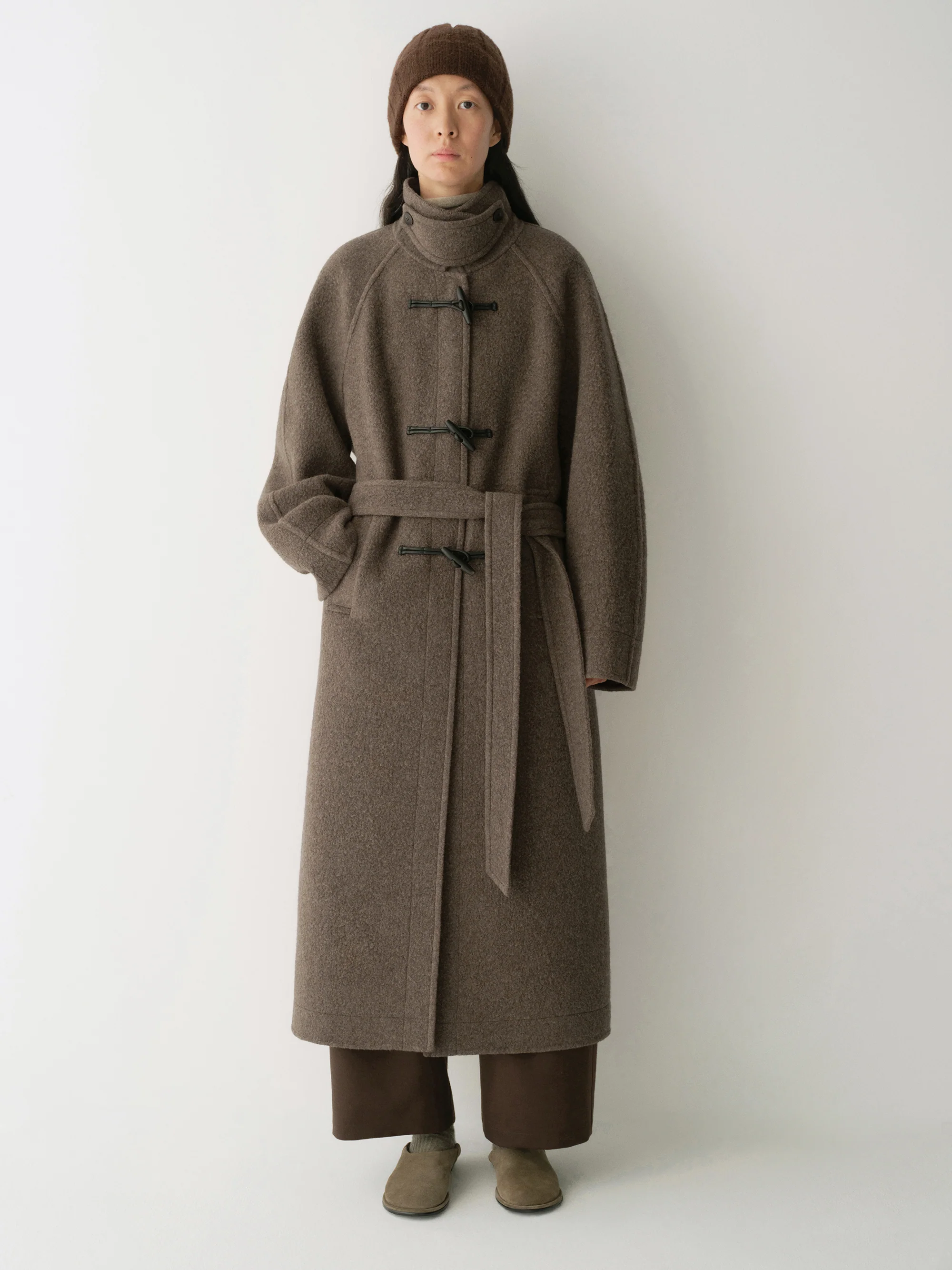 Belted Cashmere Long Coat - Image 7