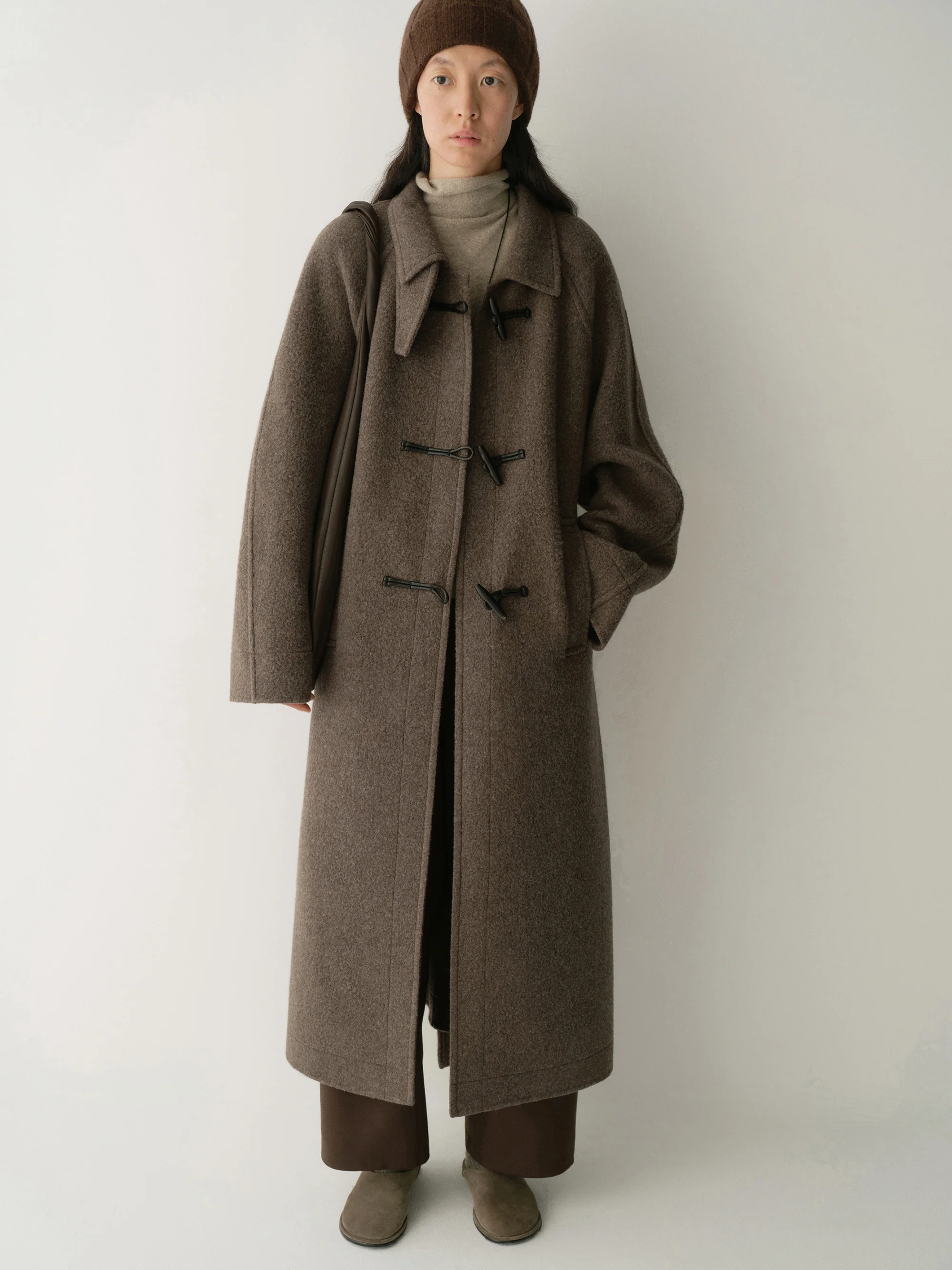 Belted Cashmere Long Coat - Image 8