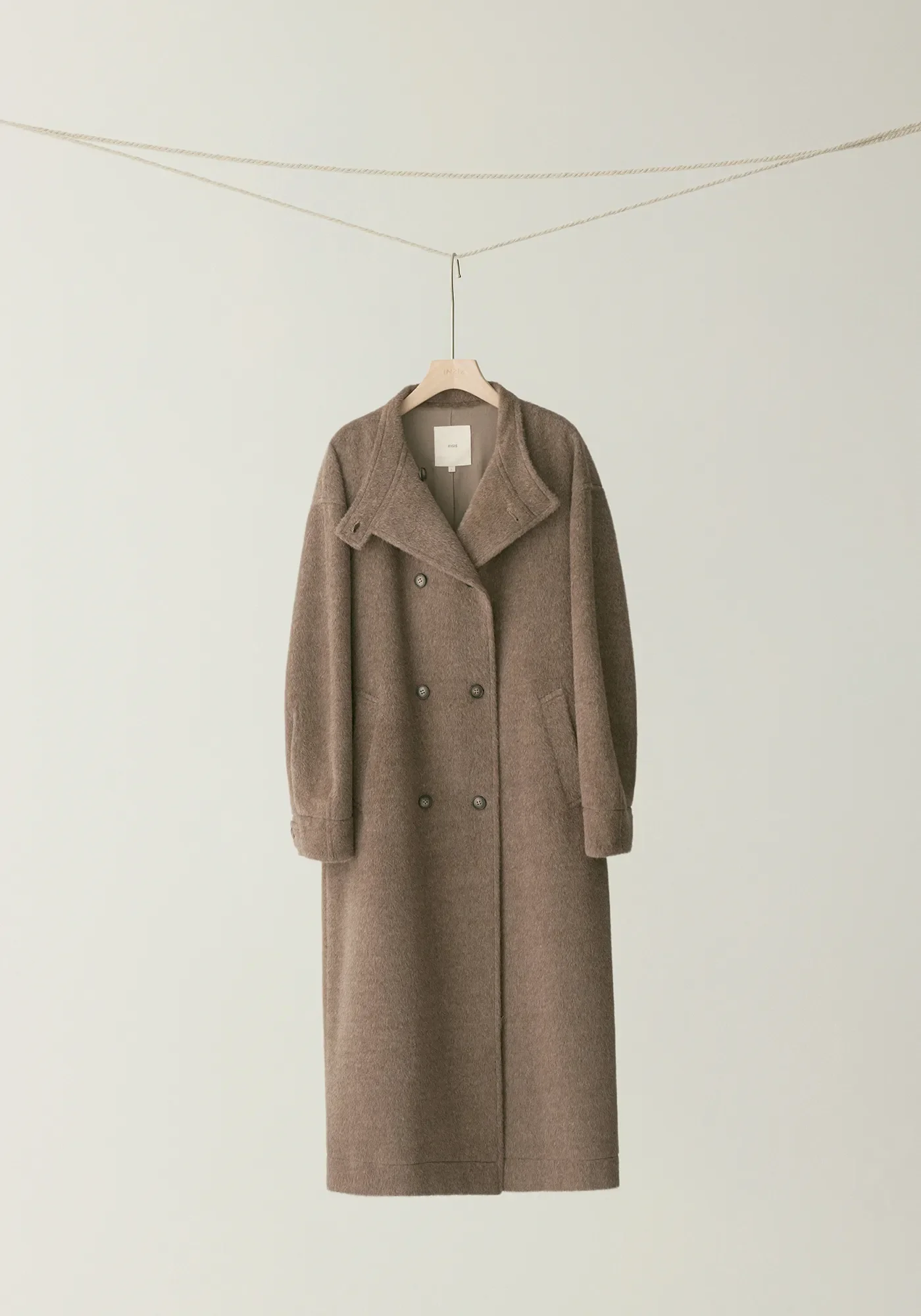Double-breated Wool Long Coat - Image 14