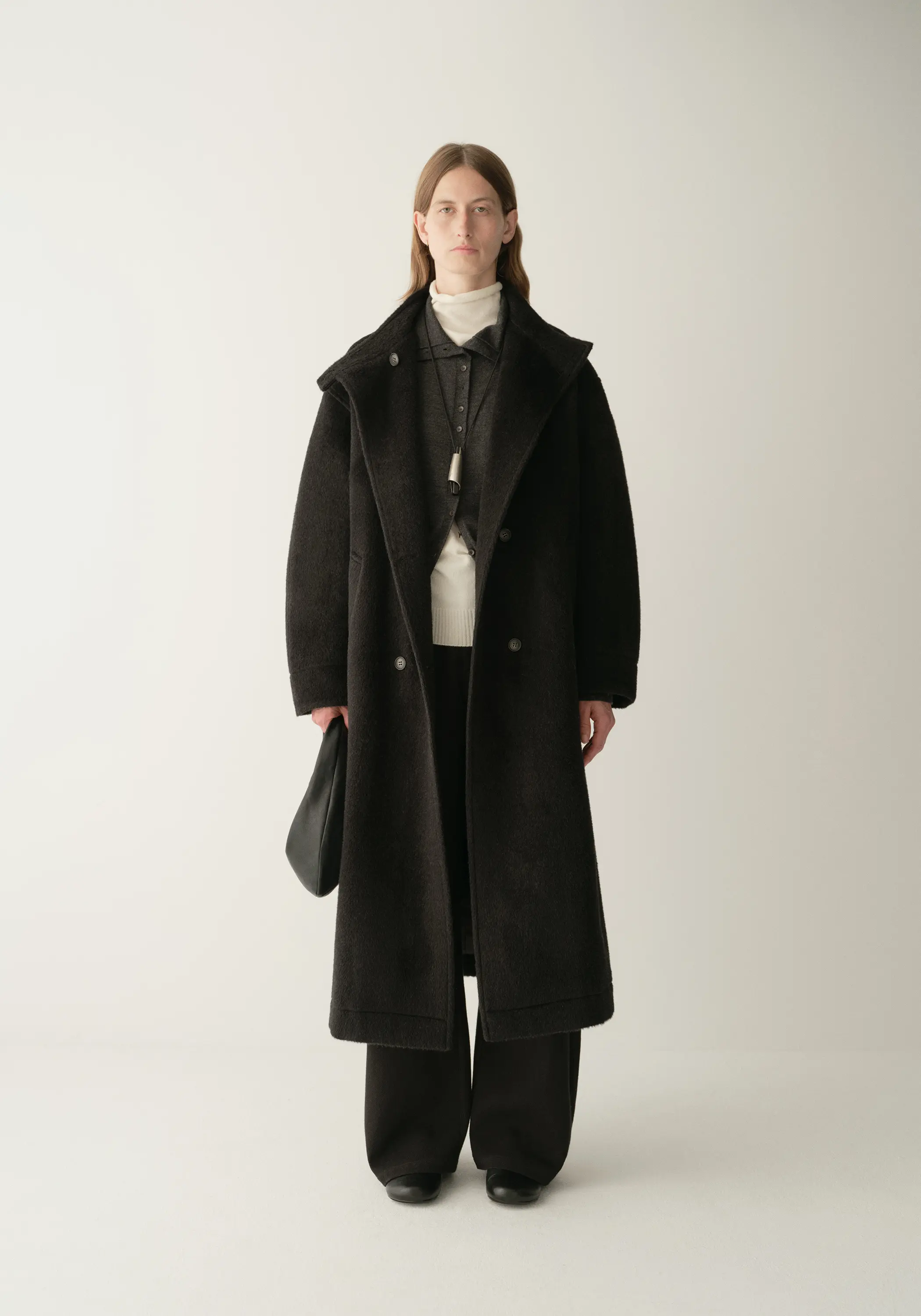 Double-breated Wool Long Coat - Image 15