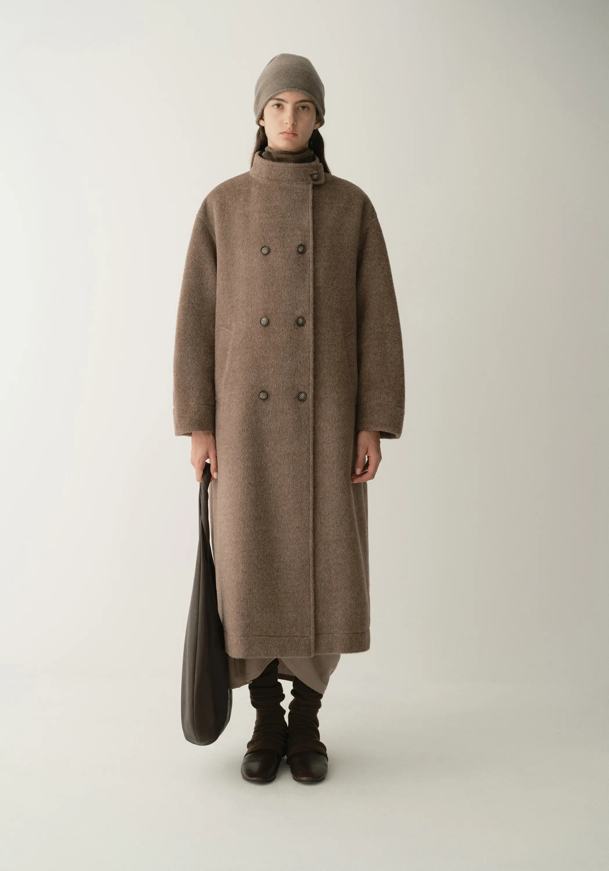Double-breated Wool Long Coat - Image 4