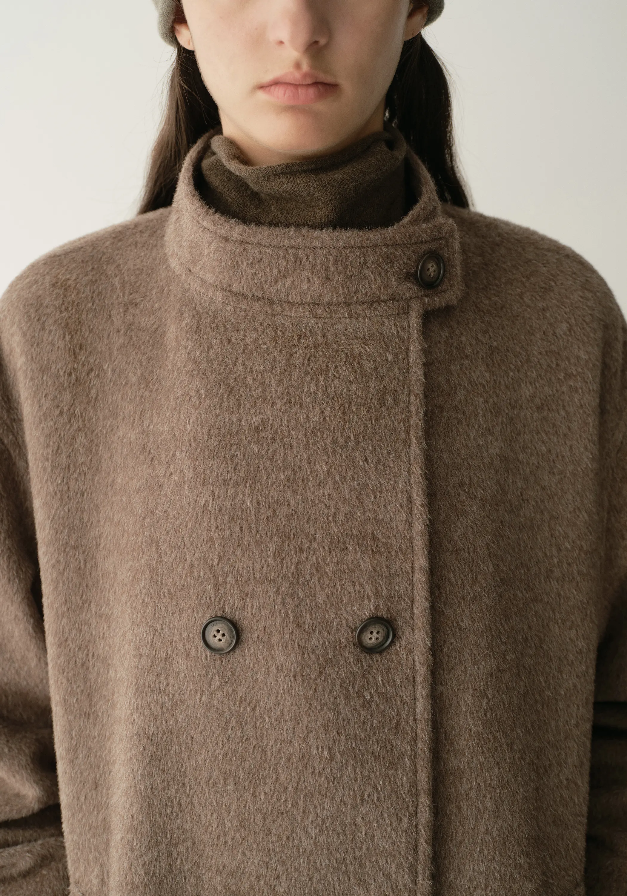 Double-breated Wool Long Coat - Image 8