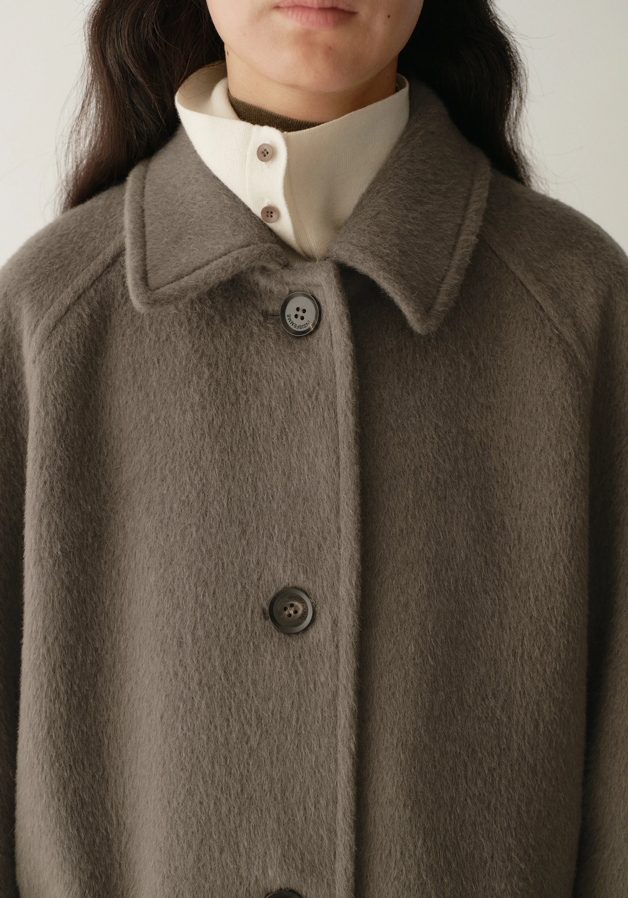 Alpaca Wool Notched Lapel Coat - Image 10