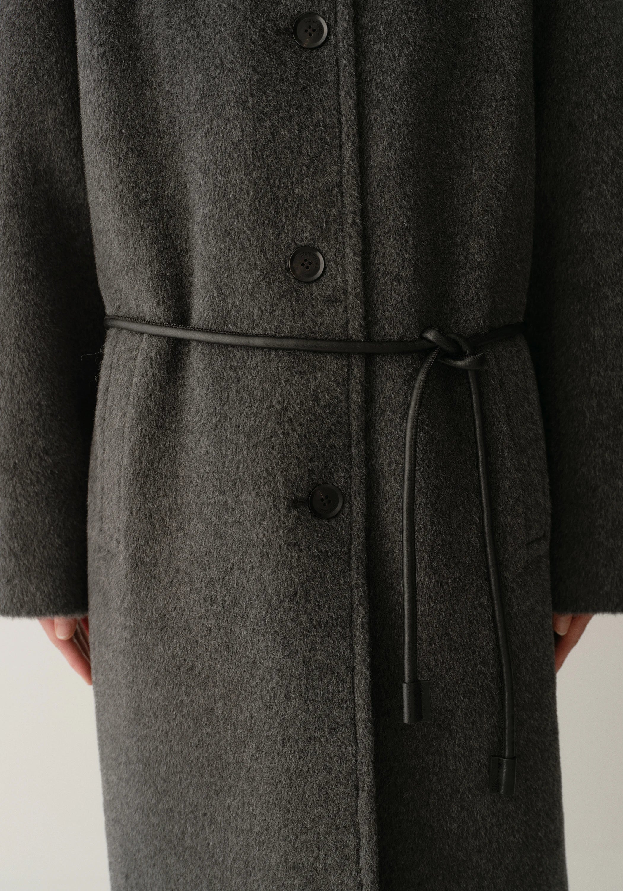 Alpaca Wool Notched Lapel Coat - Image 23