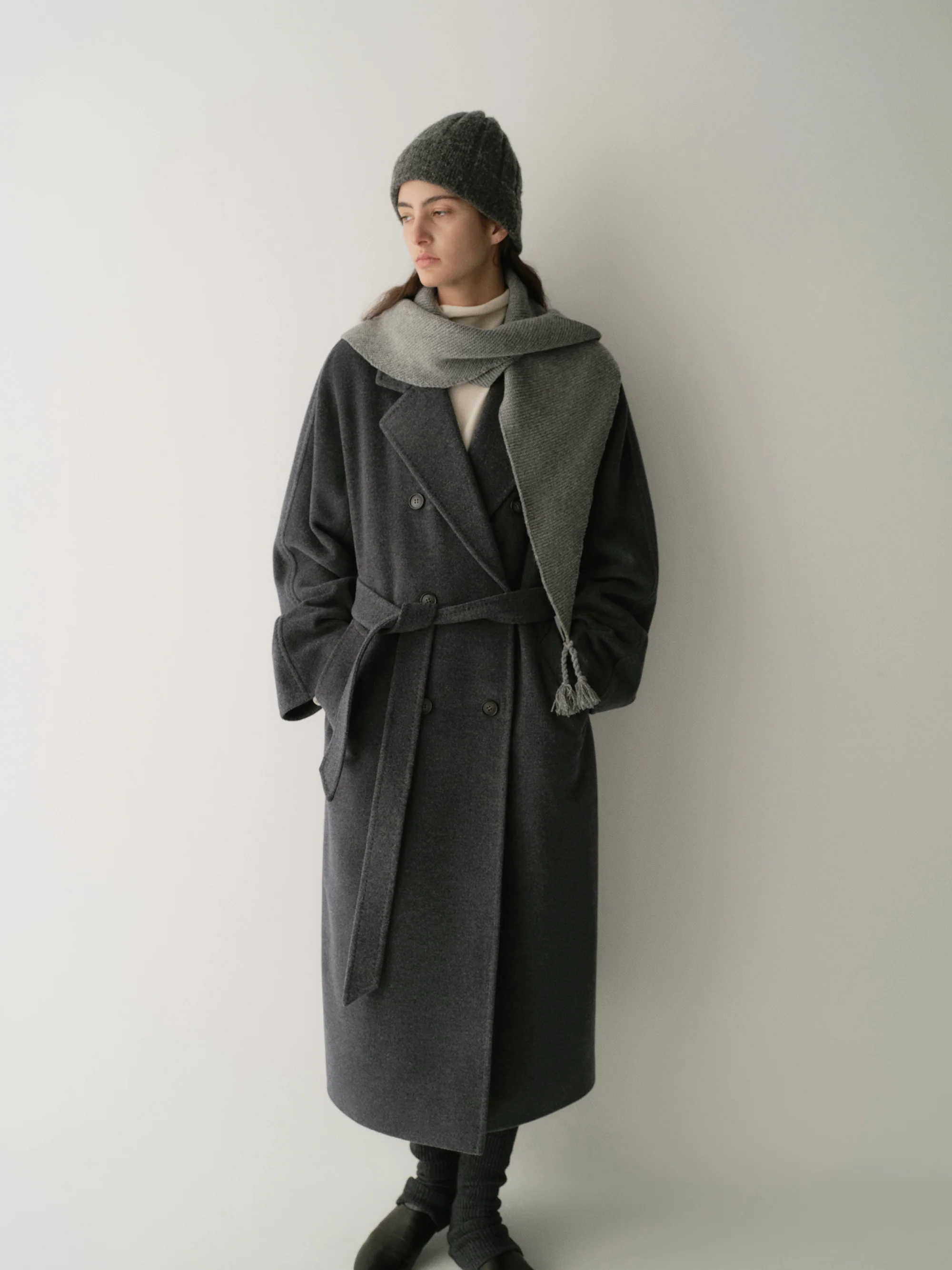Double-Breasted Italian Wool Coat - Image 14