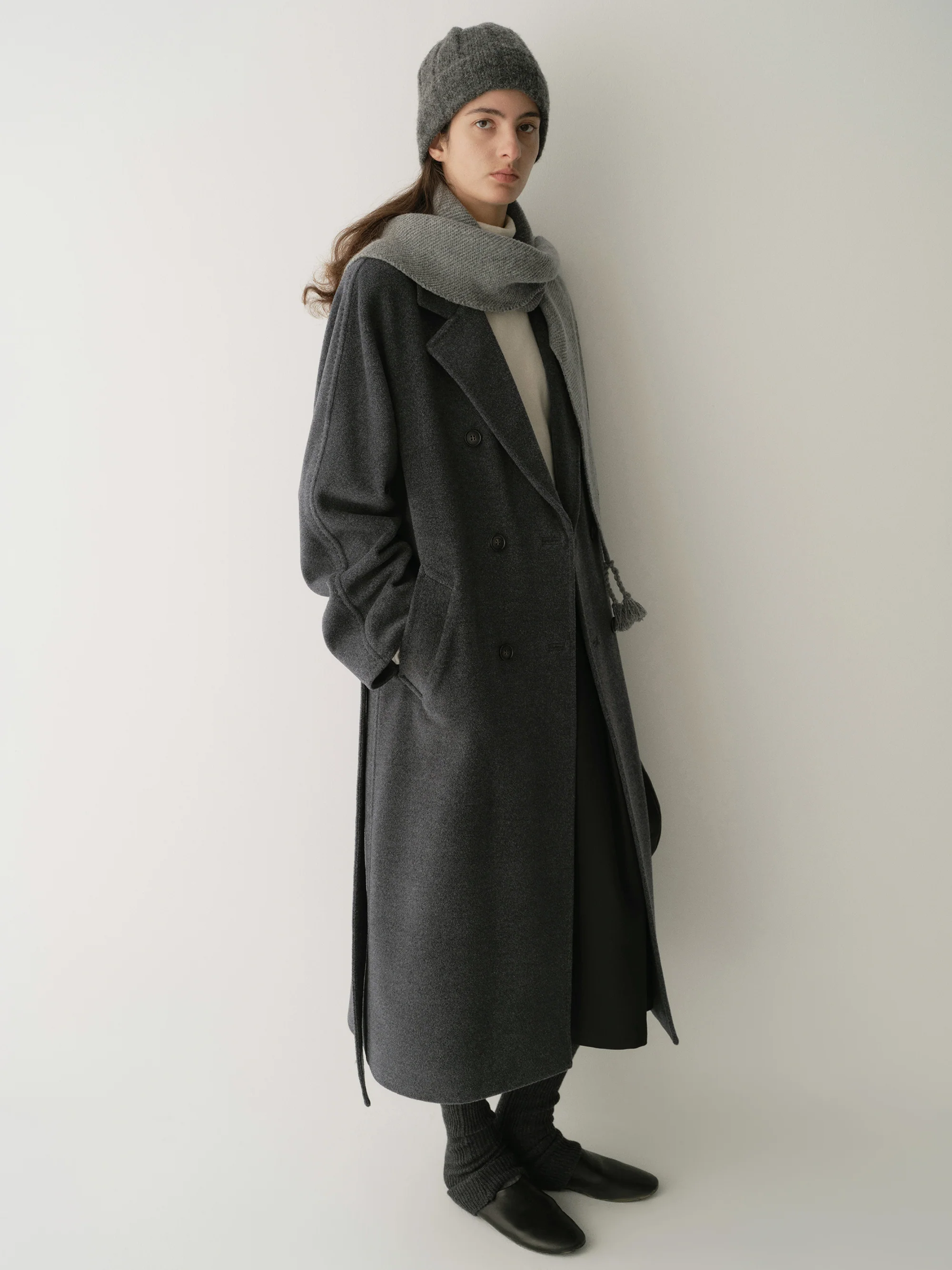 Double-Breasted Italian Wool Coat - Image 16
