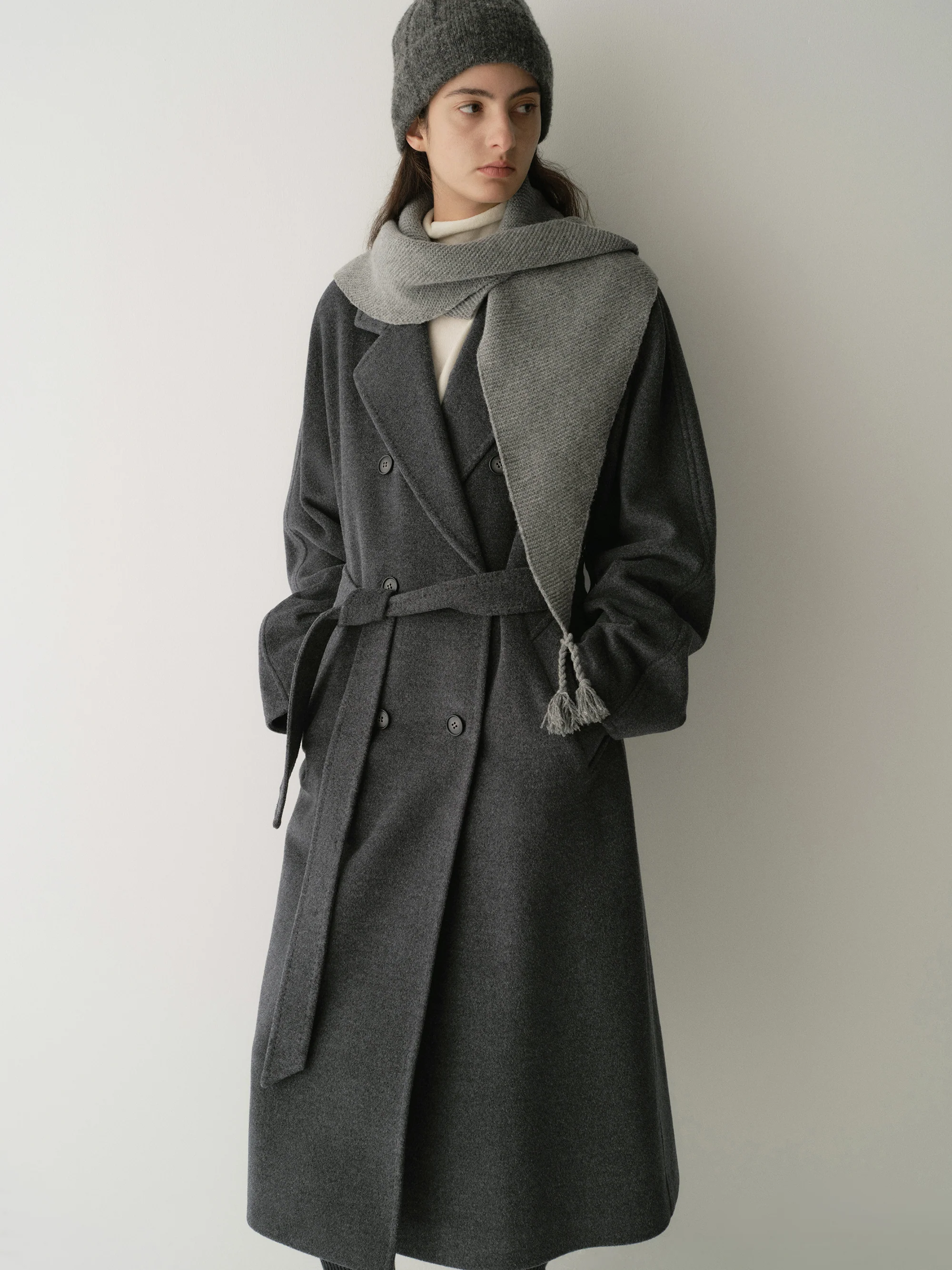Double-Breasted Italian Wool Coat - Image 18