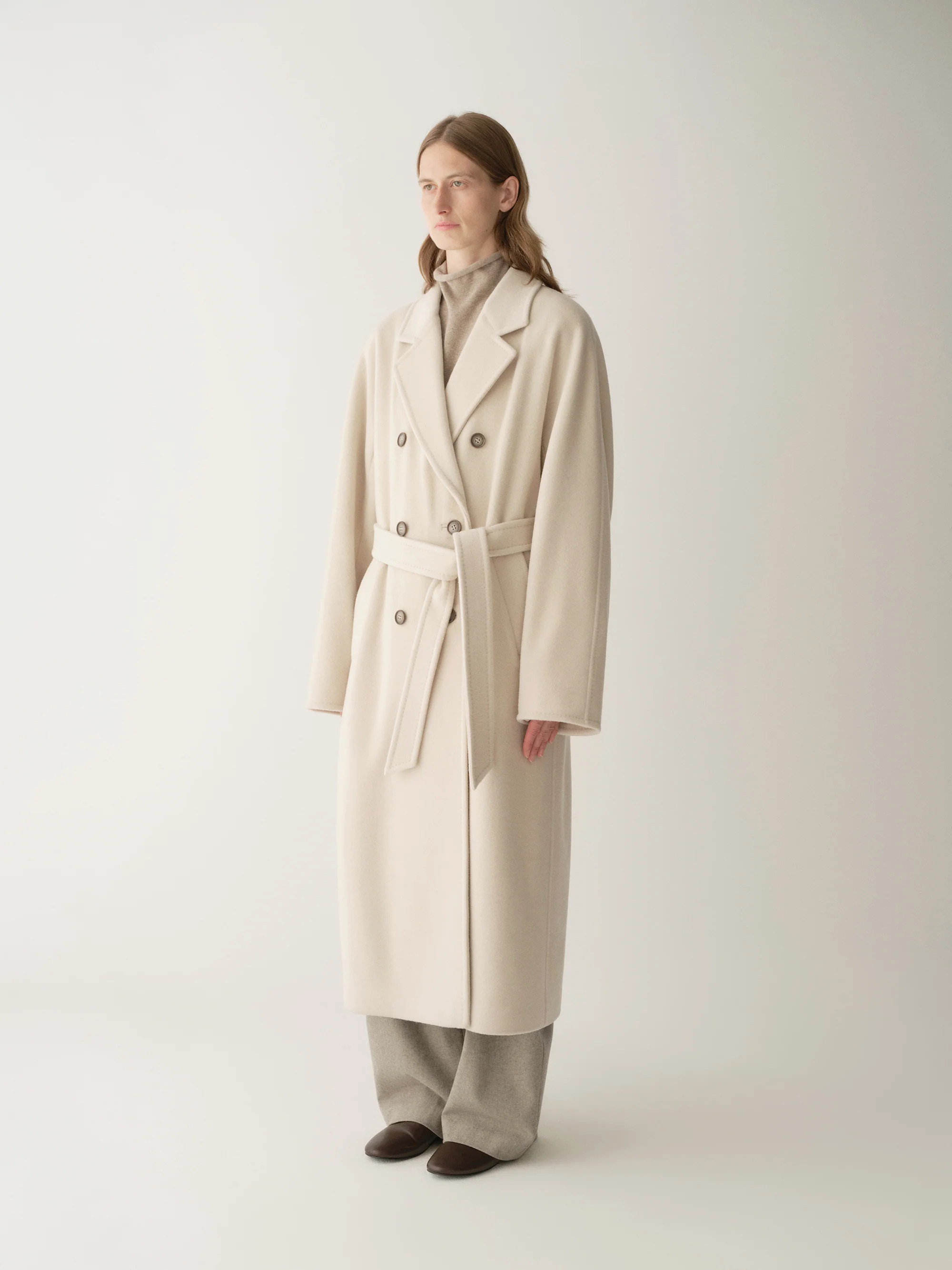 Double-Breasted Italian Wool Coat - Image 4