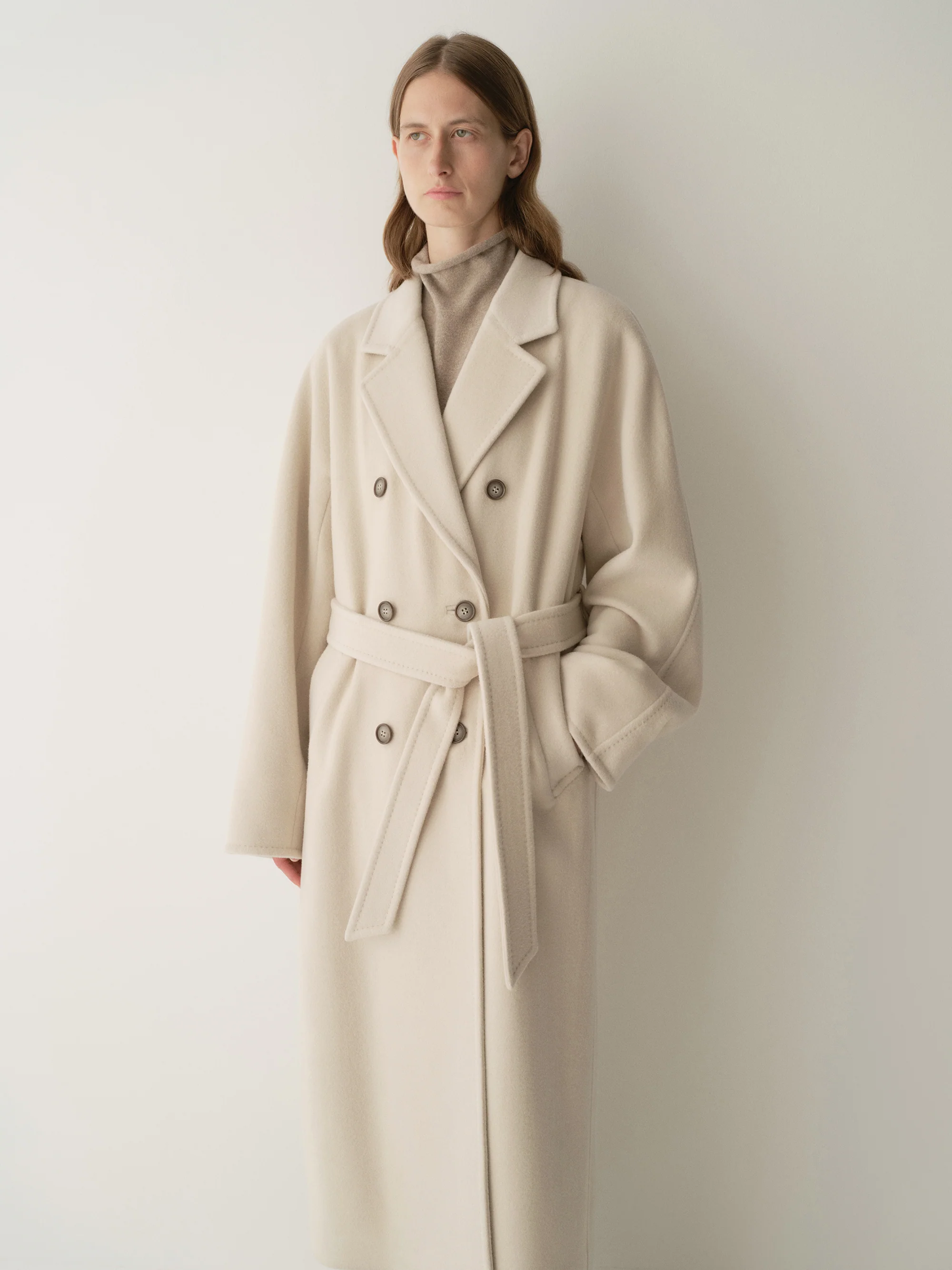 Double-Breasted Italian Wool Coat - Image 5