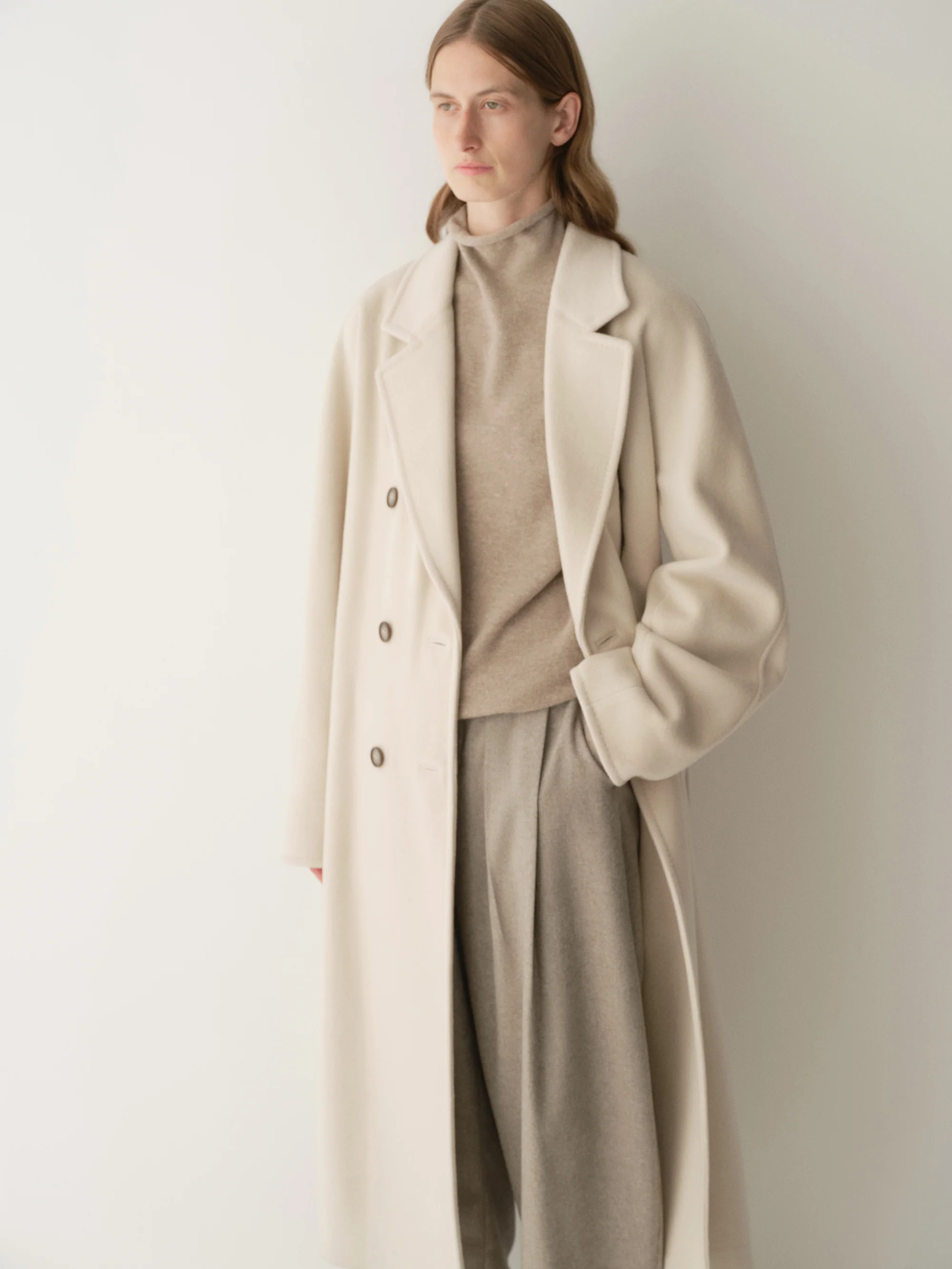 Double-Breasted Italian Wool Coat - Image 6
