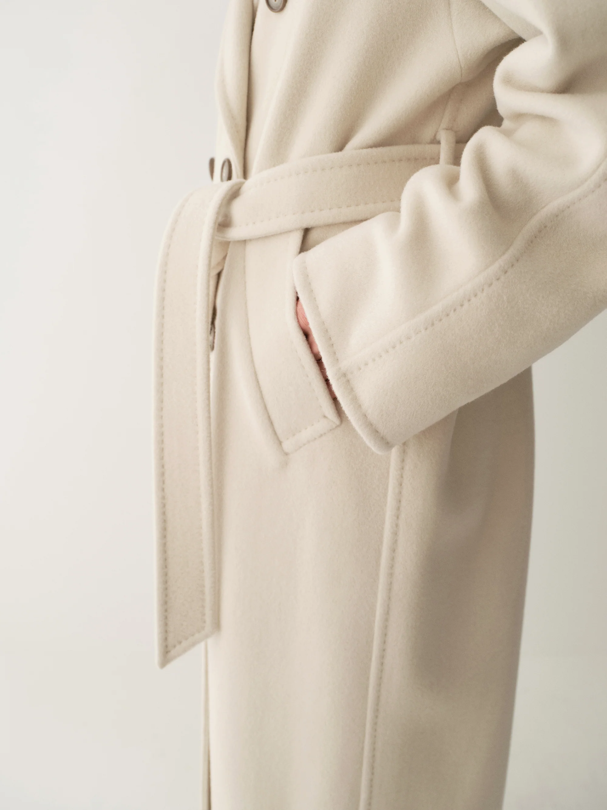 Double-Breasted Italian Wool Coat - Image 9