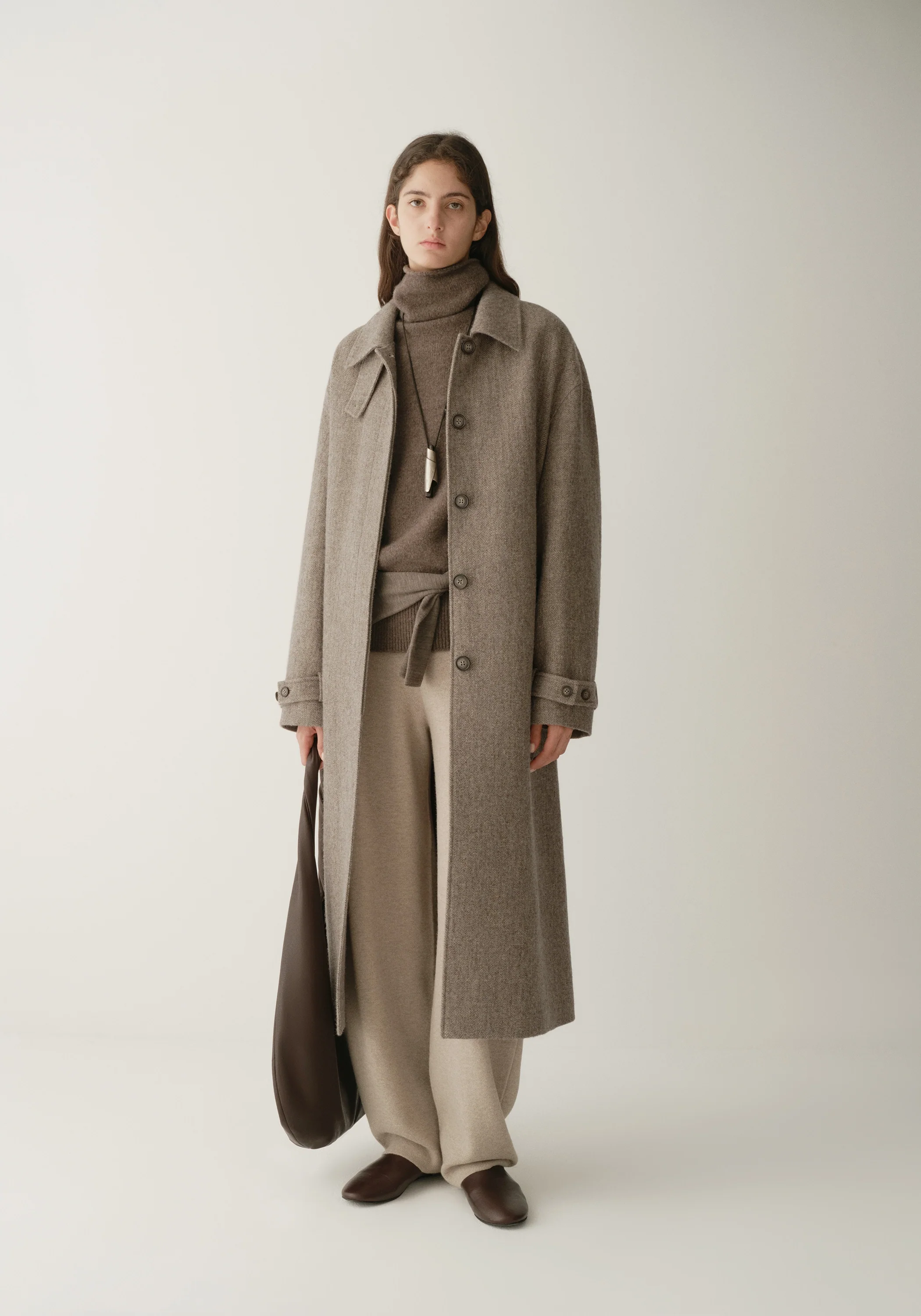 Single-breasted Long Coat - Image 13
