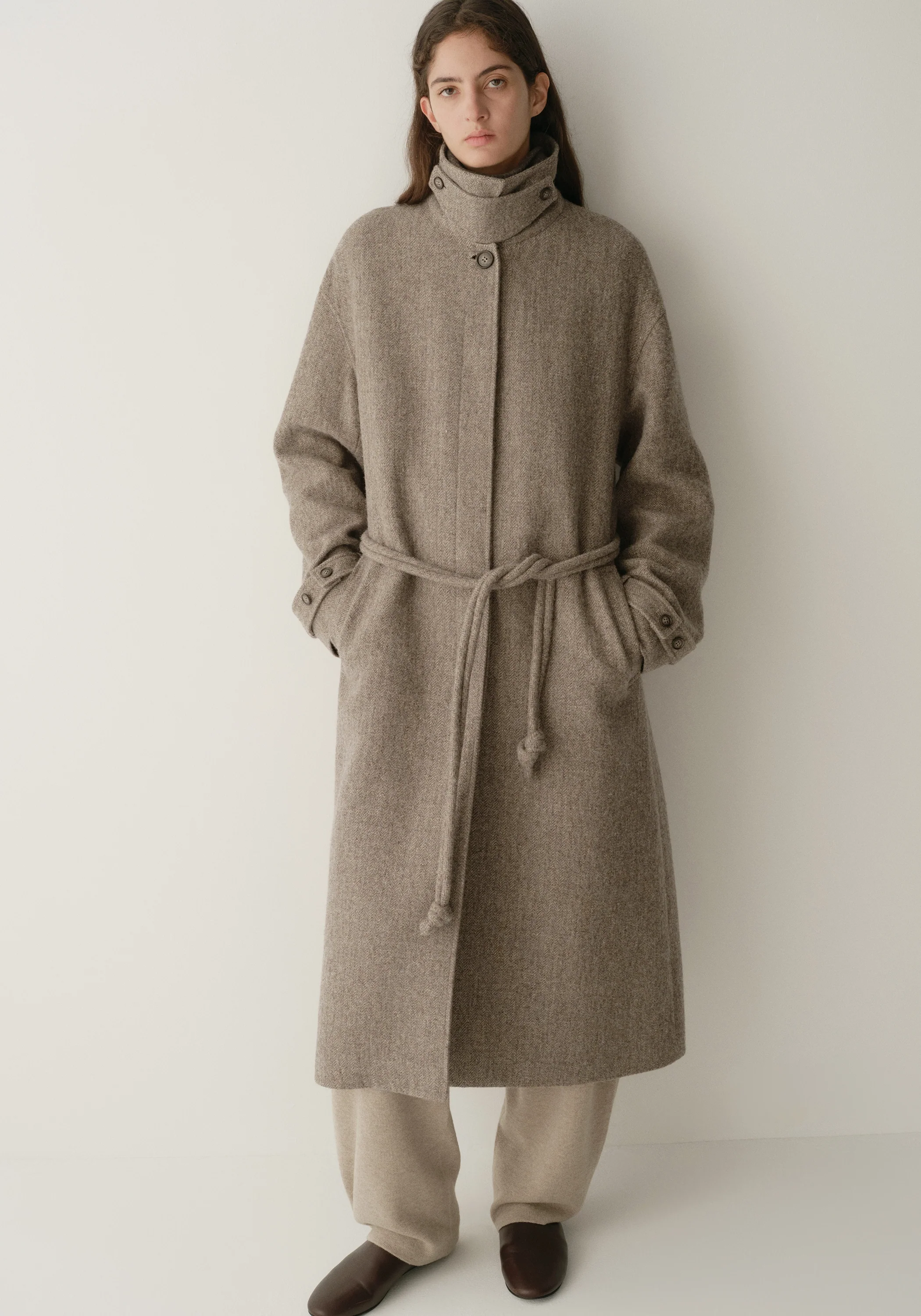 Single-breasted Long Coat - Image 14