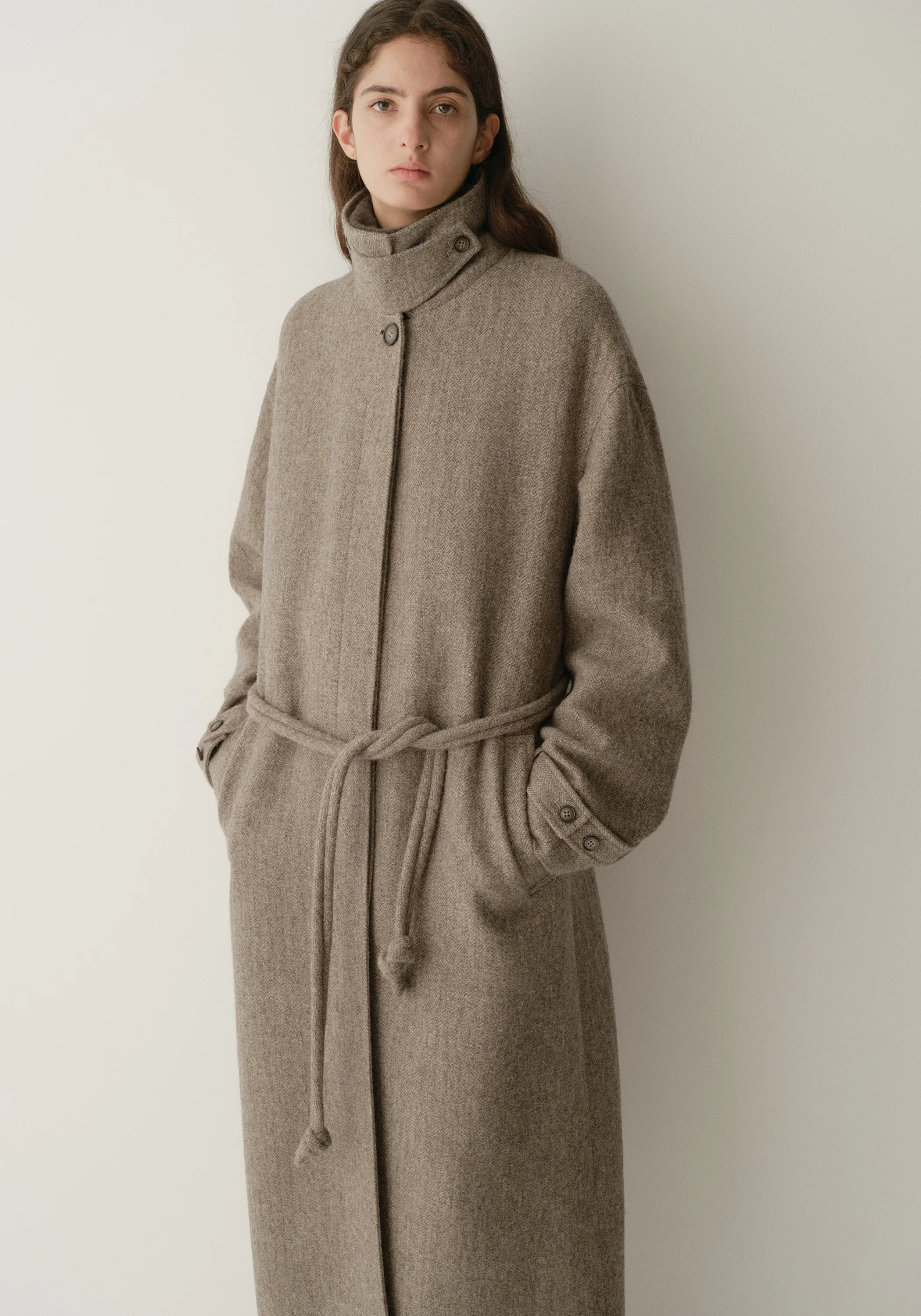 Single-breasted Long Coat - Image 15